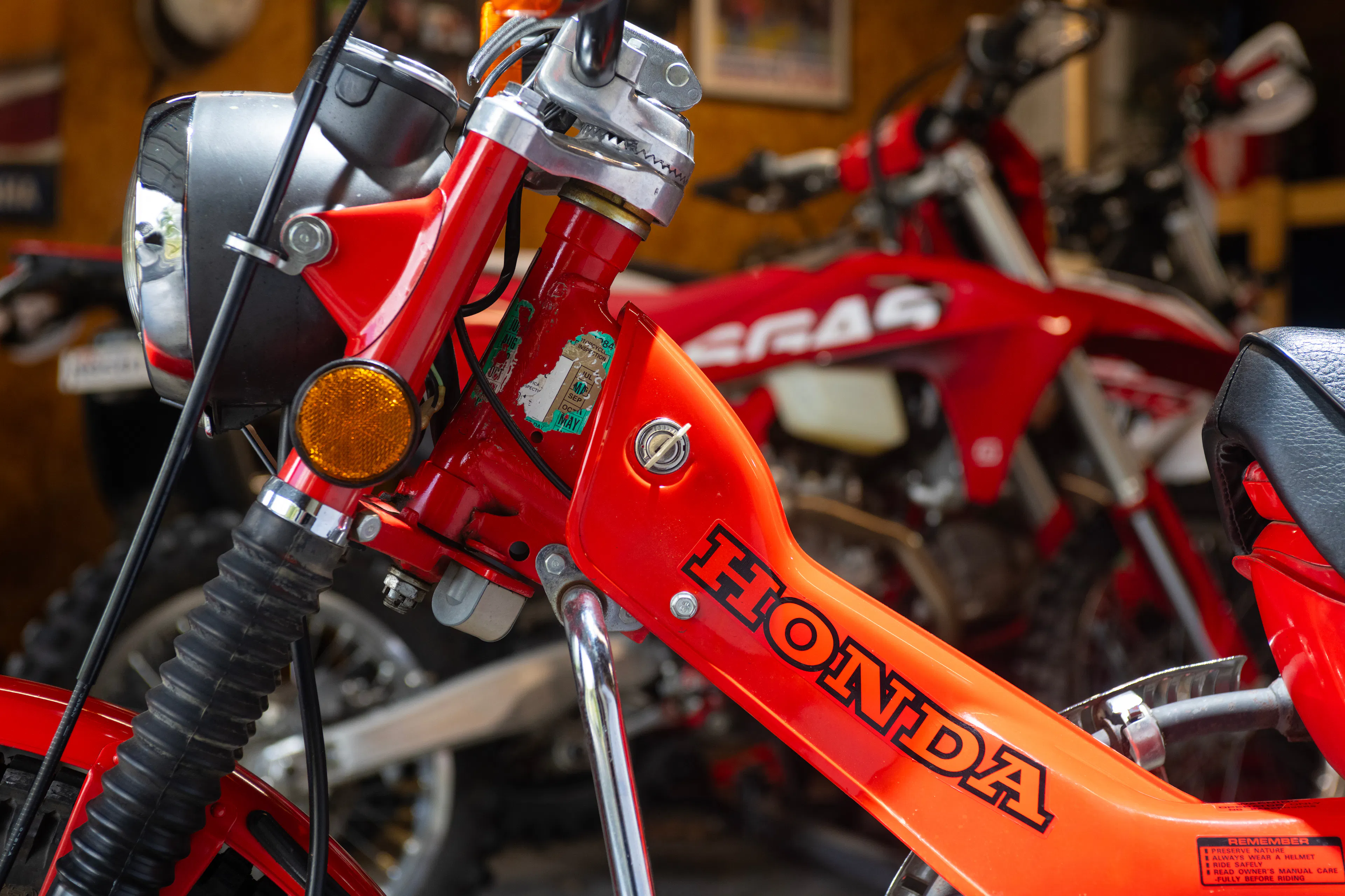 1981 Honda Trail 110 left side shroud