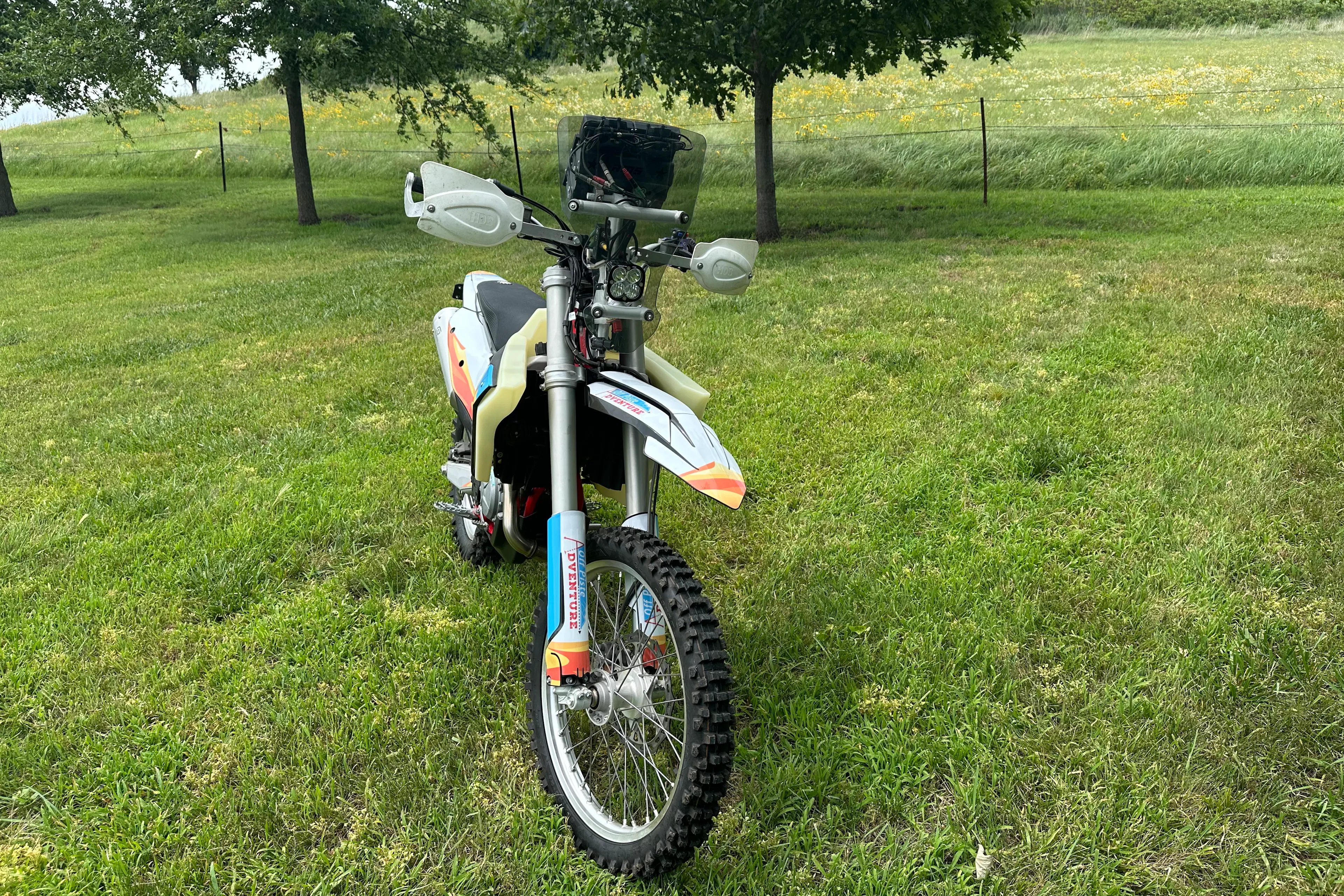2024 Gas Gas ES500F Off-Piste Adventures right front steep