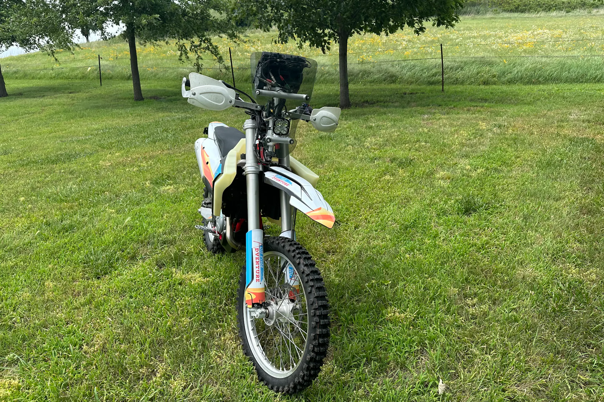 2024 Gas Gas ES500F Off-Piste Adventures right front steep