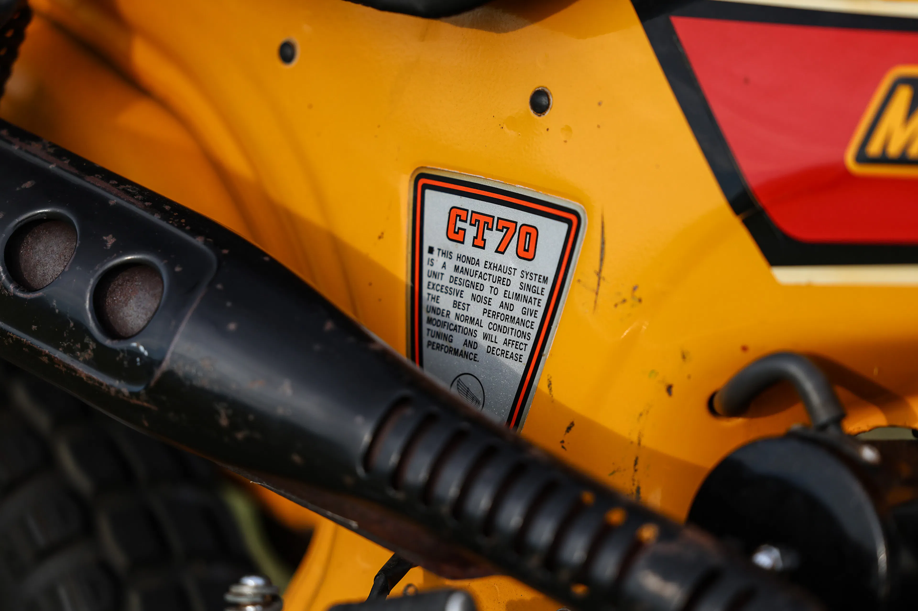 1979 Honda Mini Trail 70 decal