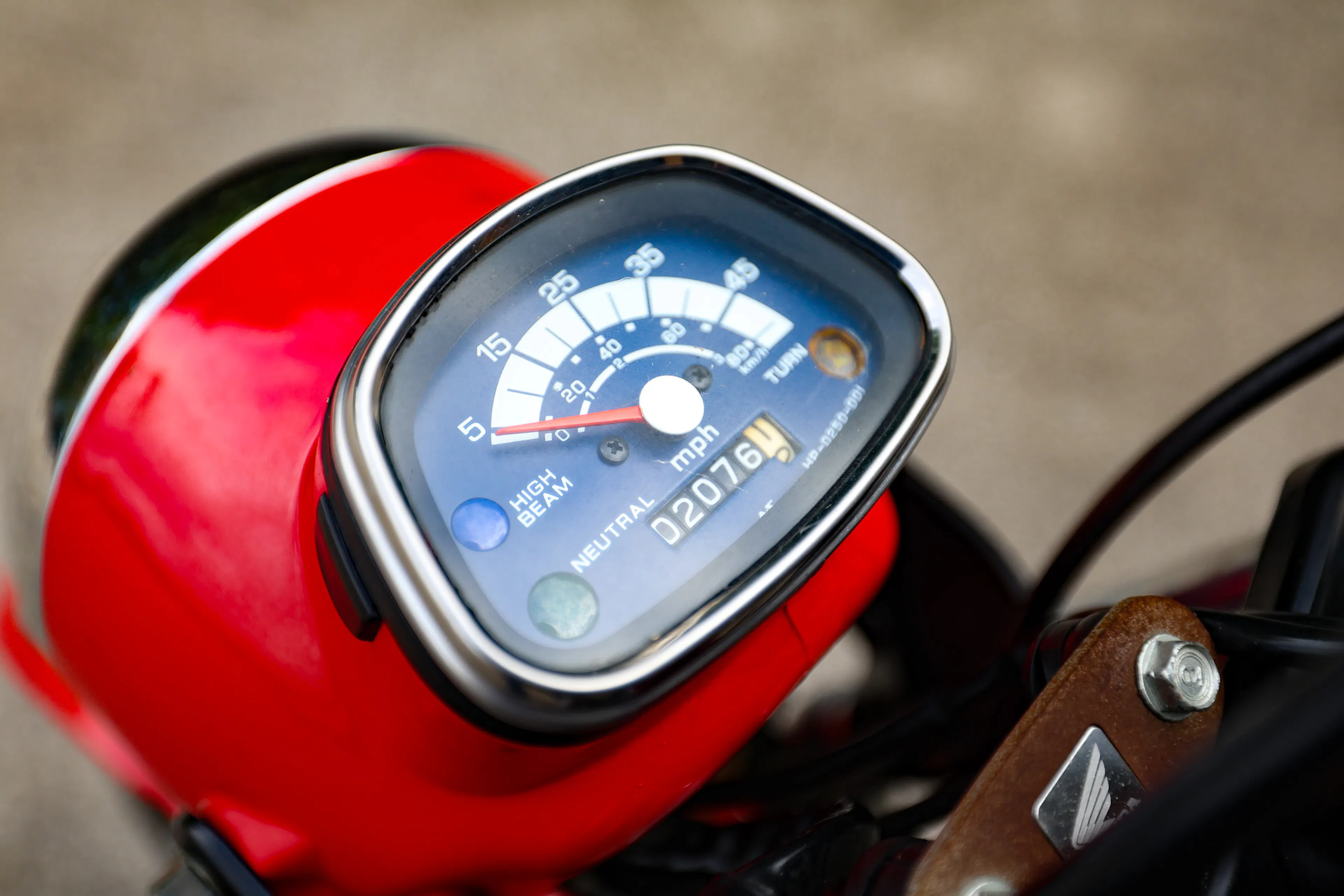 1993 Honda CT70 Mini Trail schpeedometer