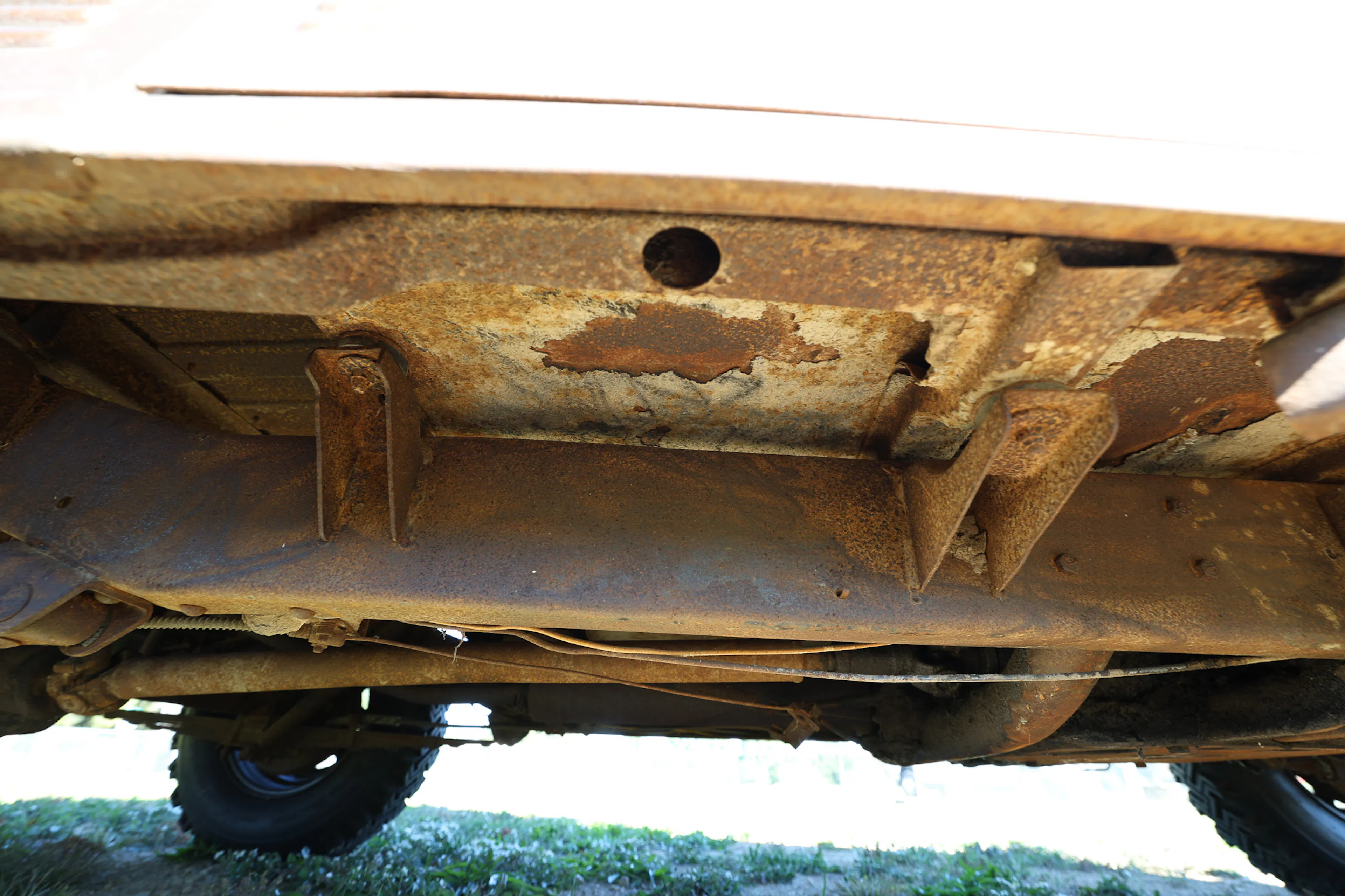 1951 Willys Wagon passenger frame rail