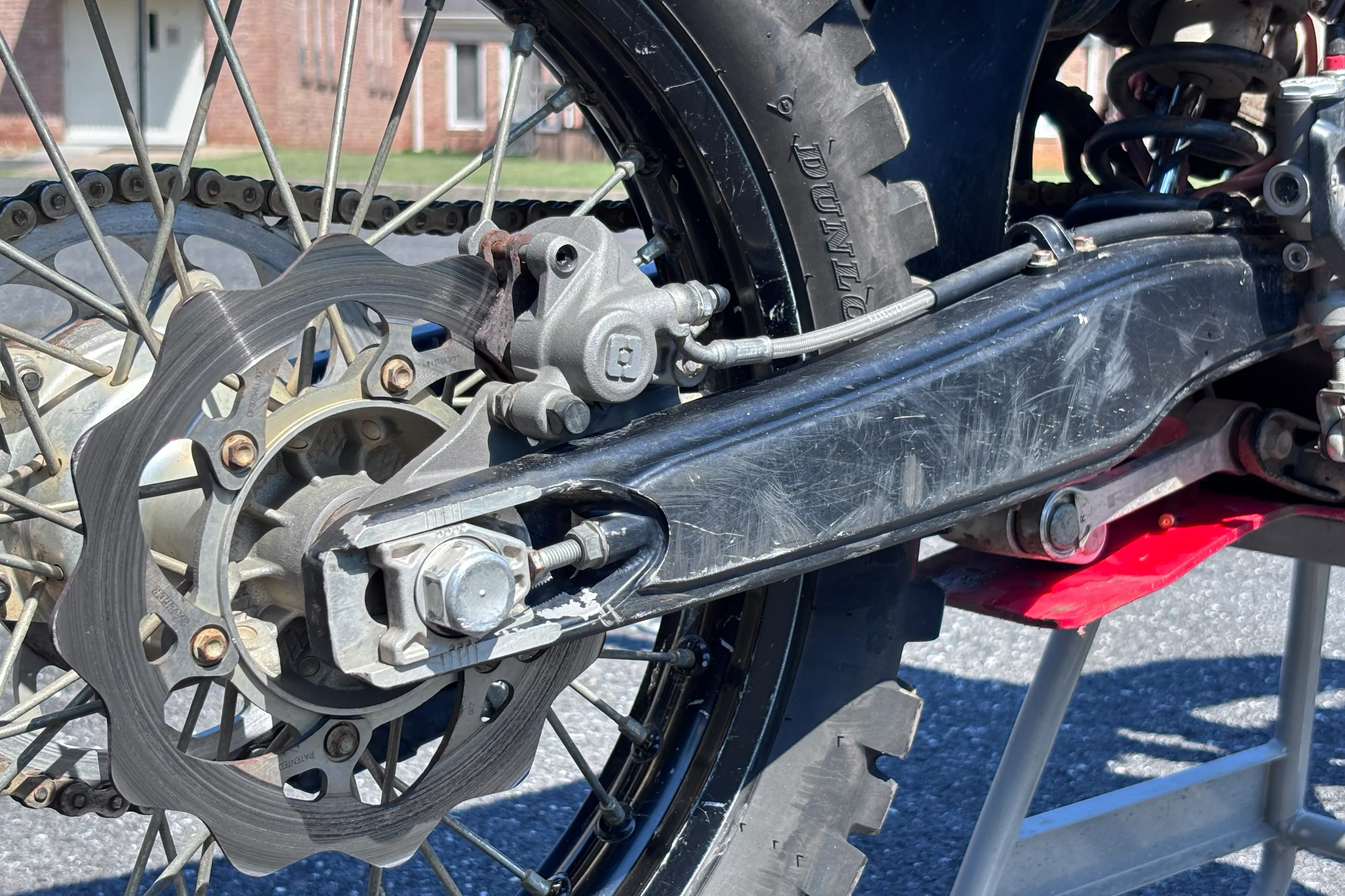 2023 Rieju MR Ranger 300 swingarm right side