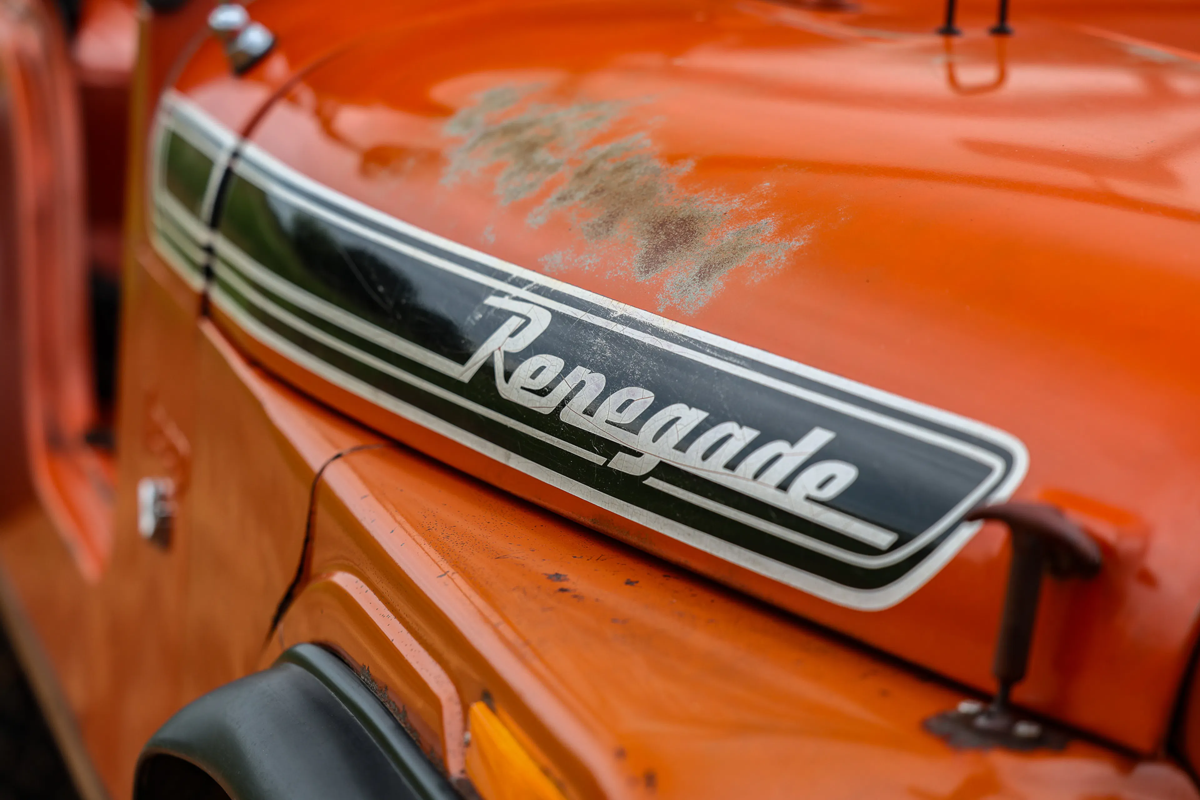 1973 Jeep CJ-5 Renegade passenger Renegade decal/patina