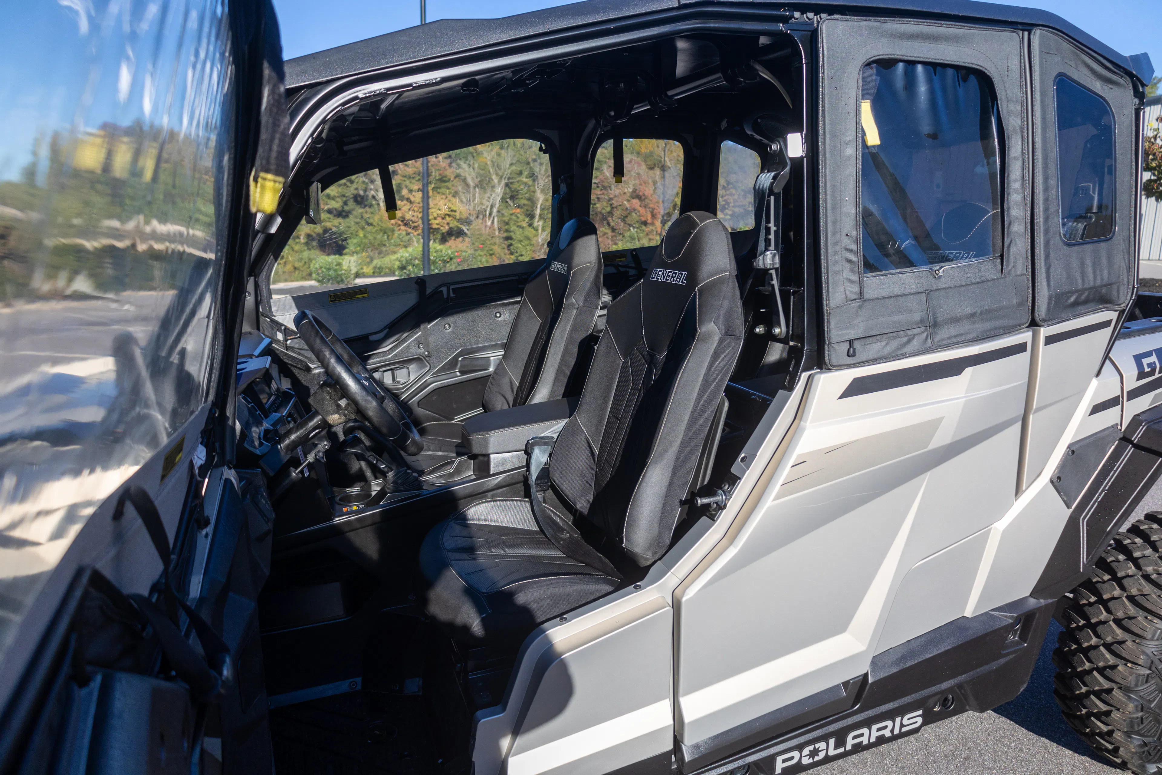 2024 Polaris General XP4 1000 Ultimate driver seat door open