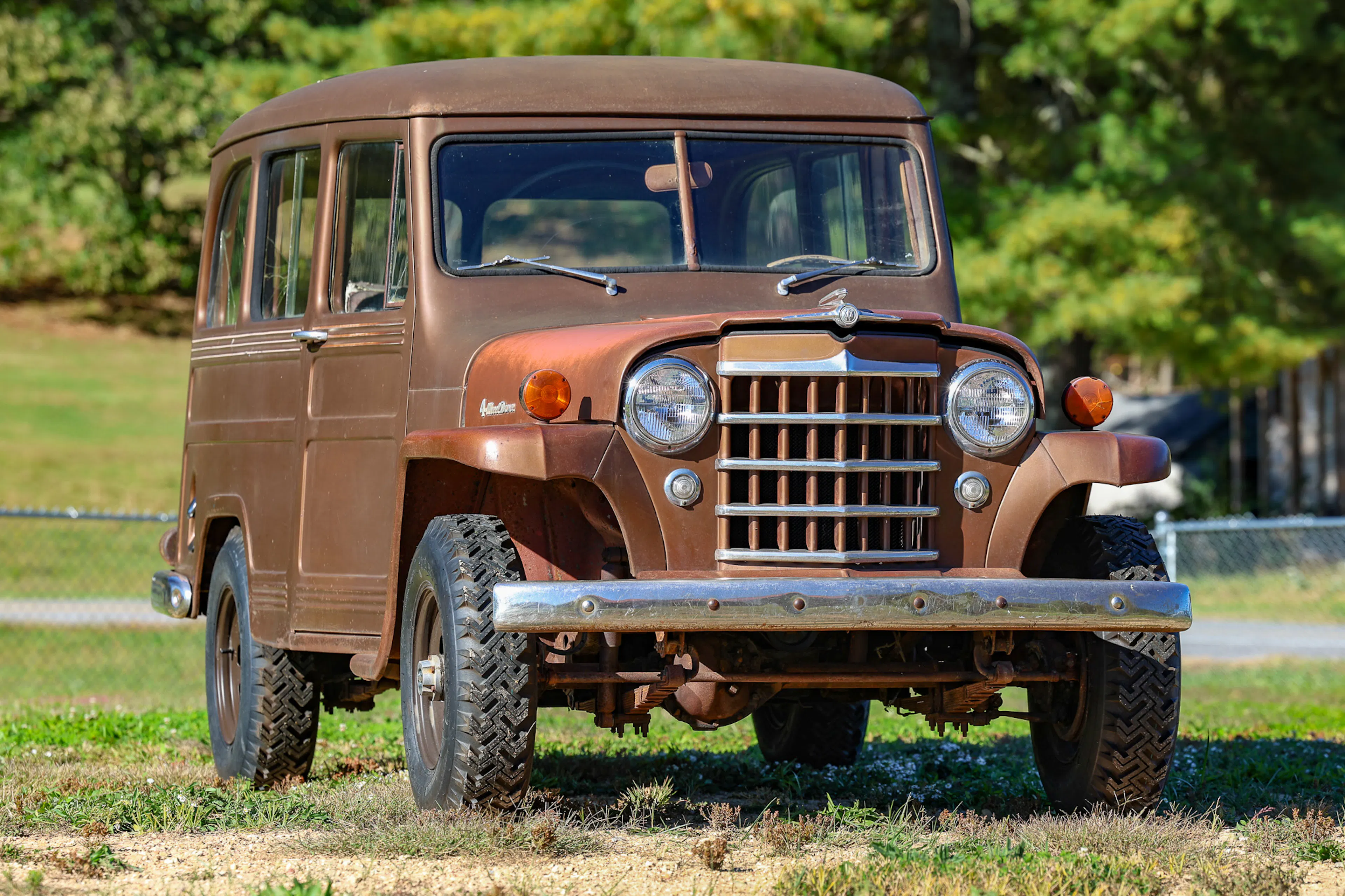 1951 Willys Wagon passenger front 3/4 shallow