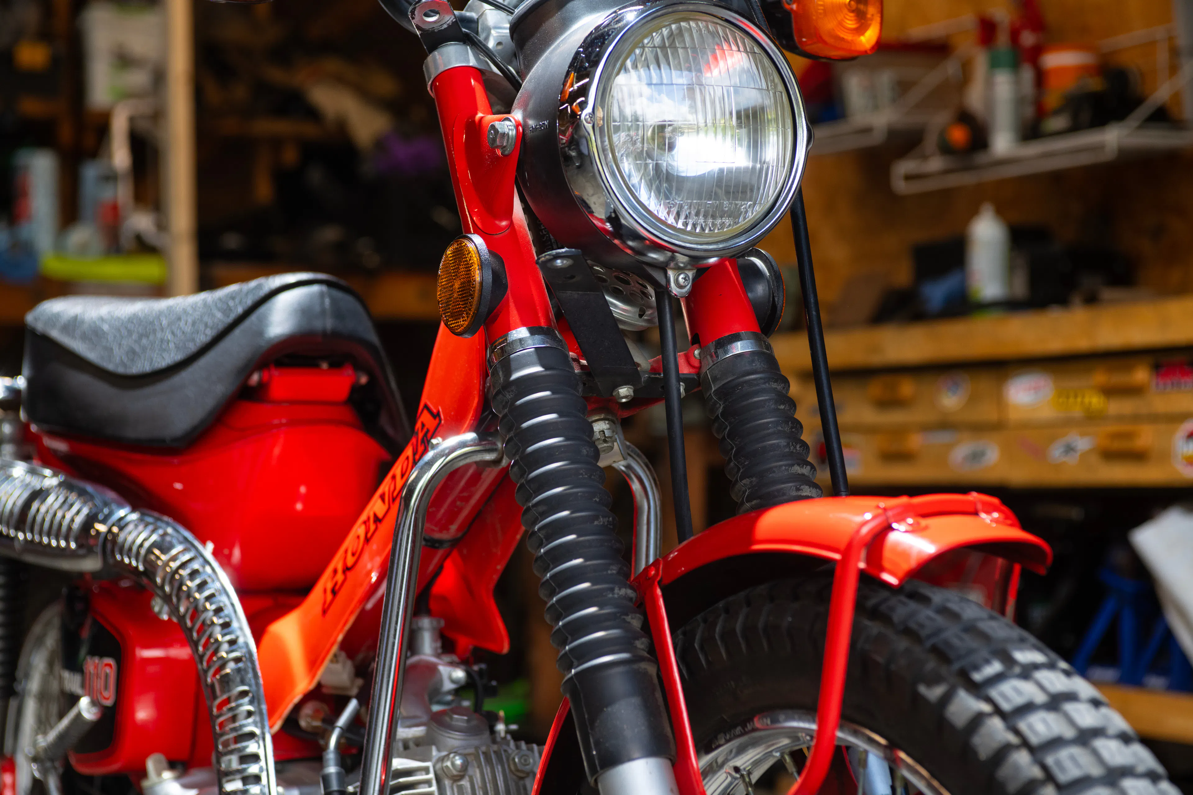1981 Honda Trail 110 front right close