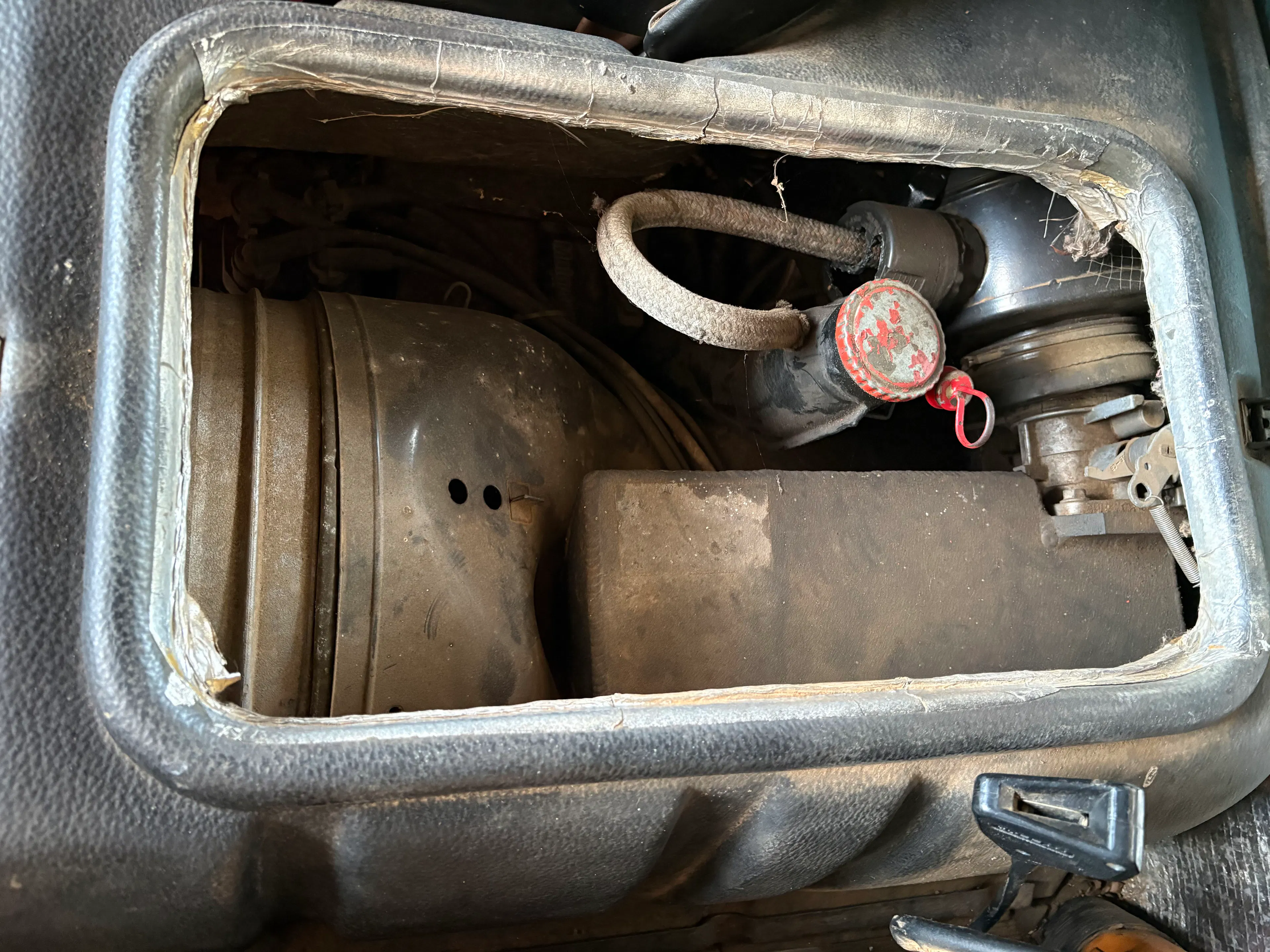 Pinzgauer engine bay.