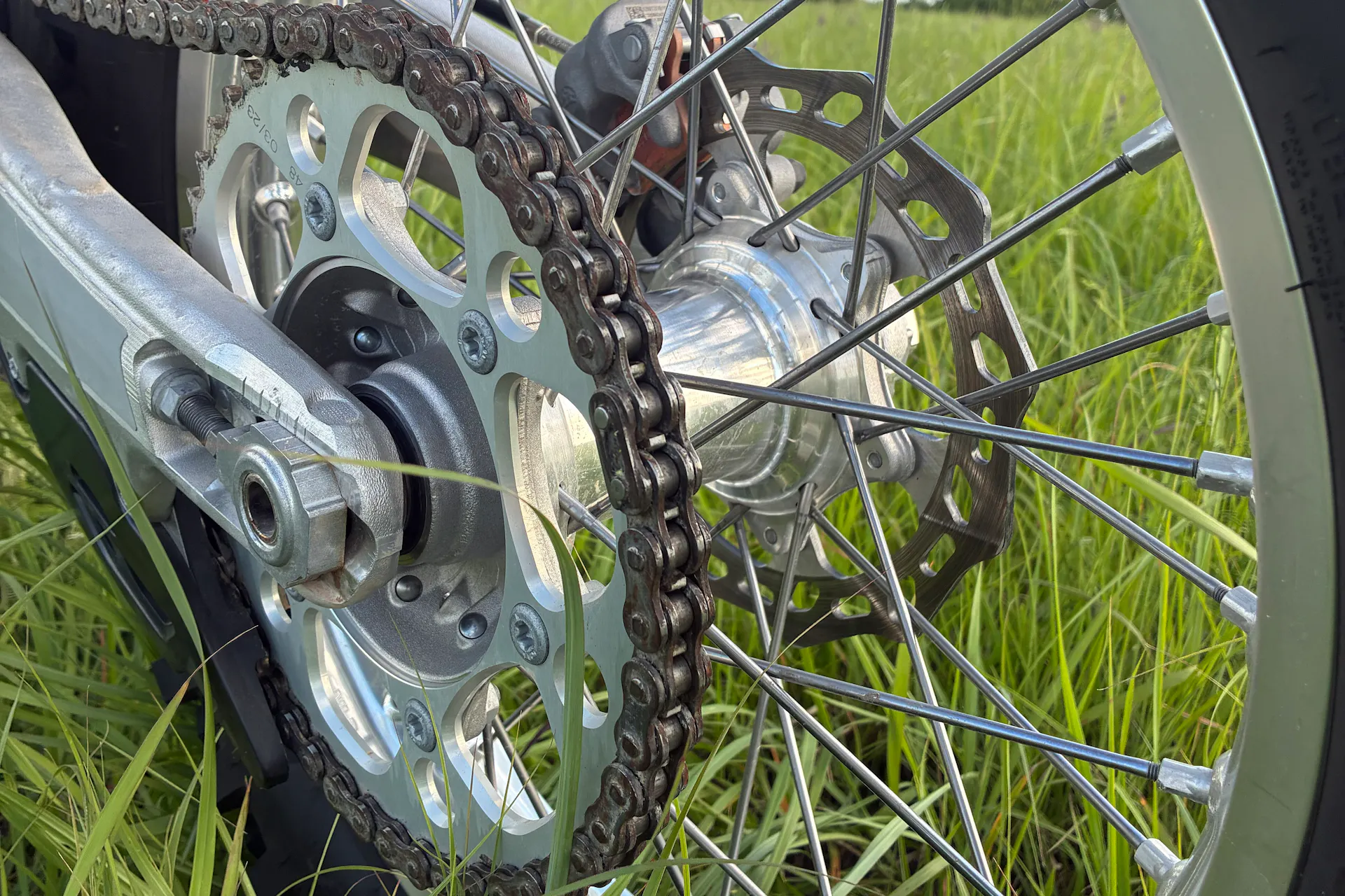 2024 GasGas ES500F sprocket/chain