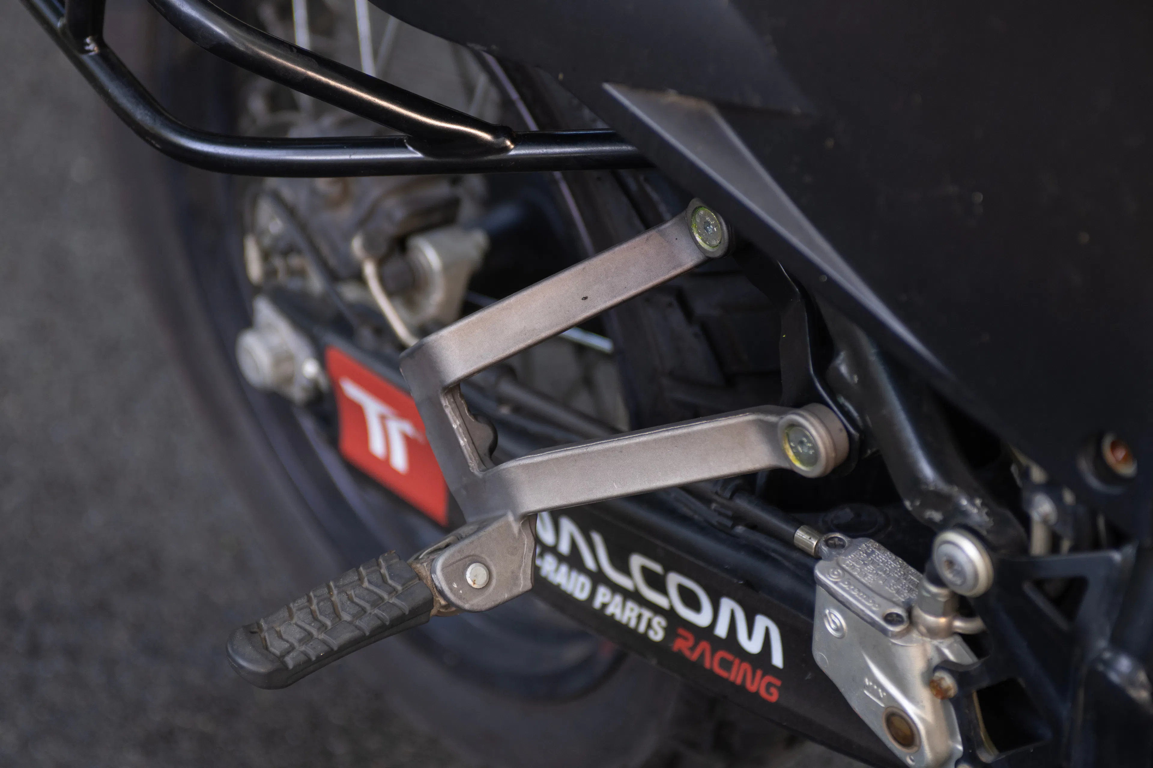 2010 KTM 990 Adventure passenger peg right