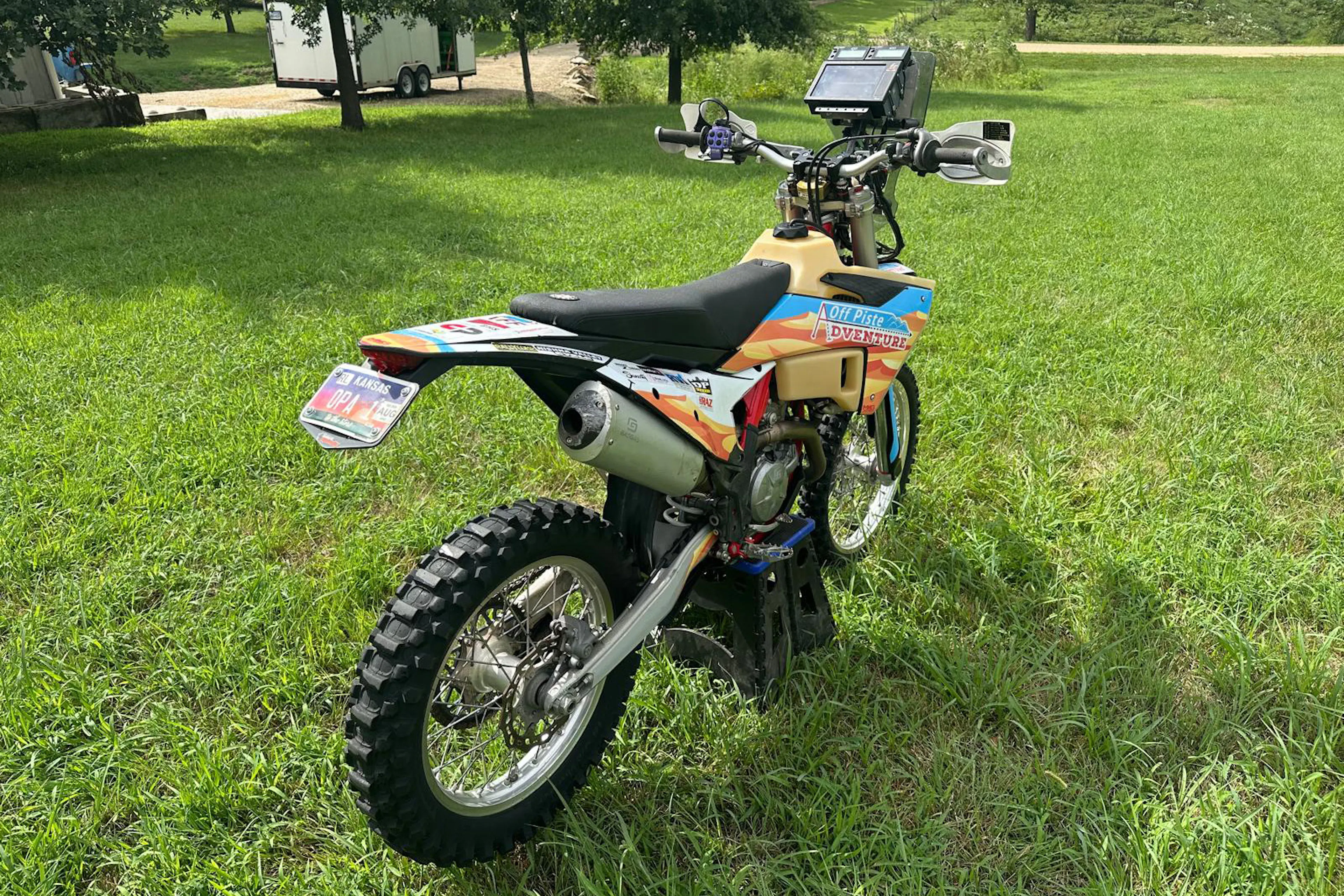 2024 GasGas ES500F left rear 3/4