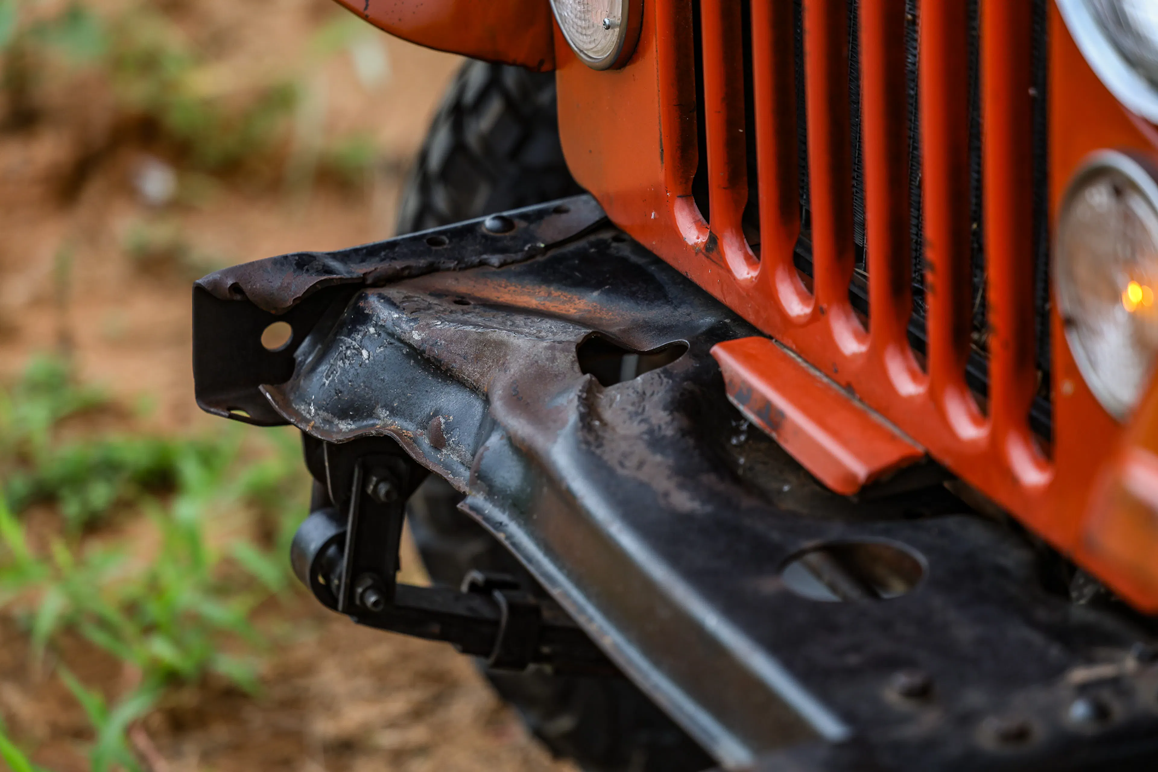 1973 Jeep CJ-5 Renegade xmember crunch