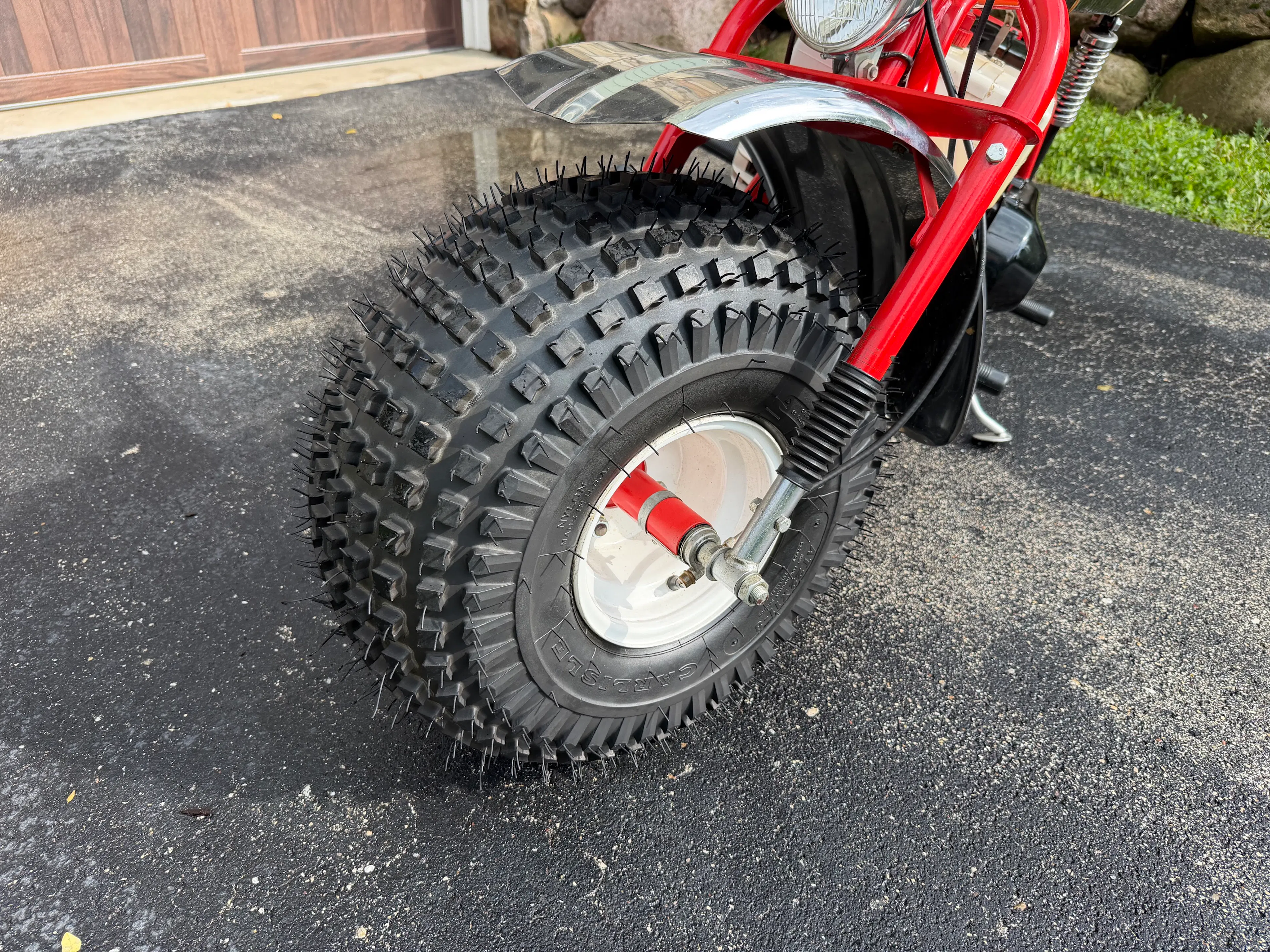 1974 Heald VT-8 Super Trail Bronc front tire