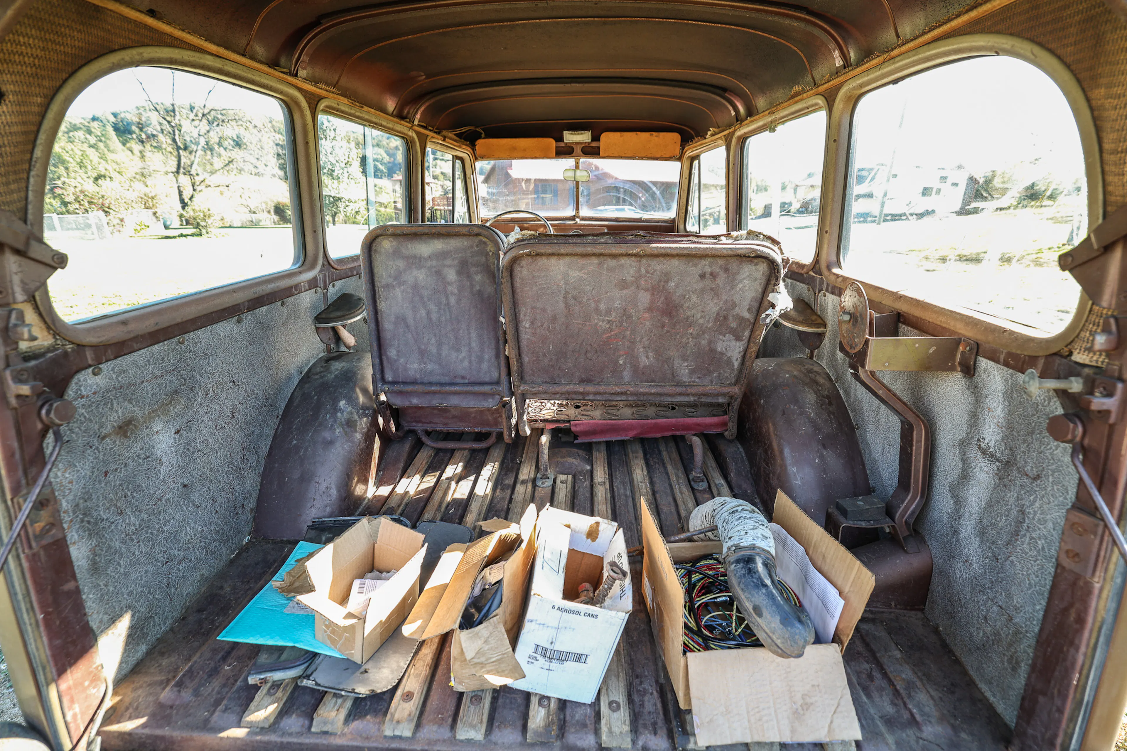 1951 Willys Wagon cargo area