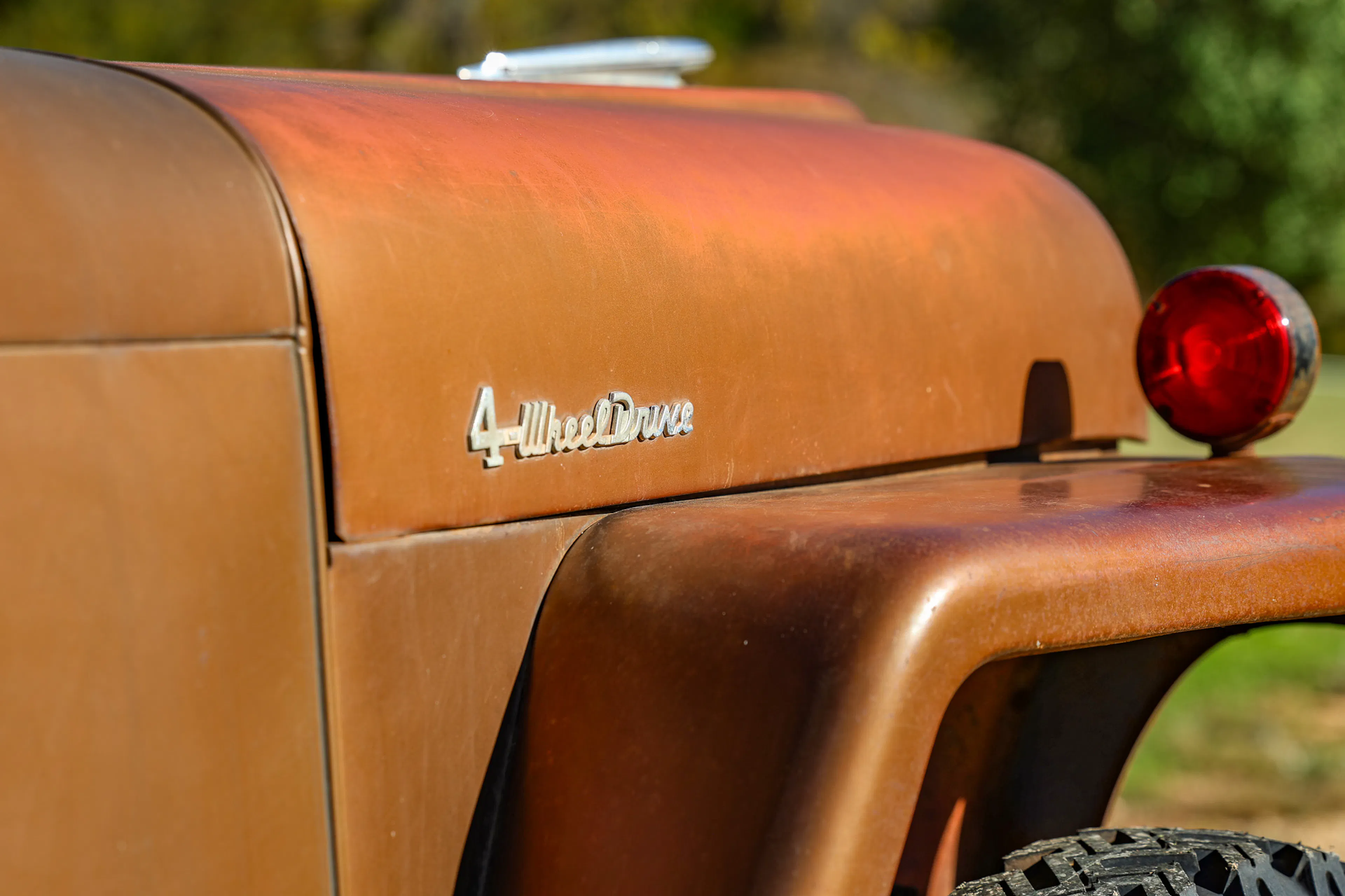 1951 Willys Wagon hood badge