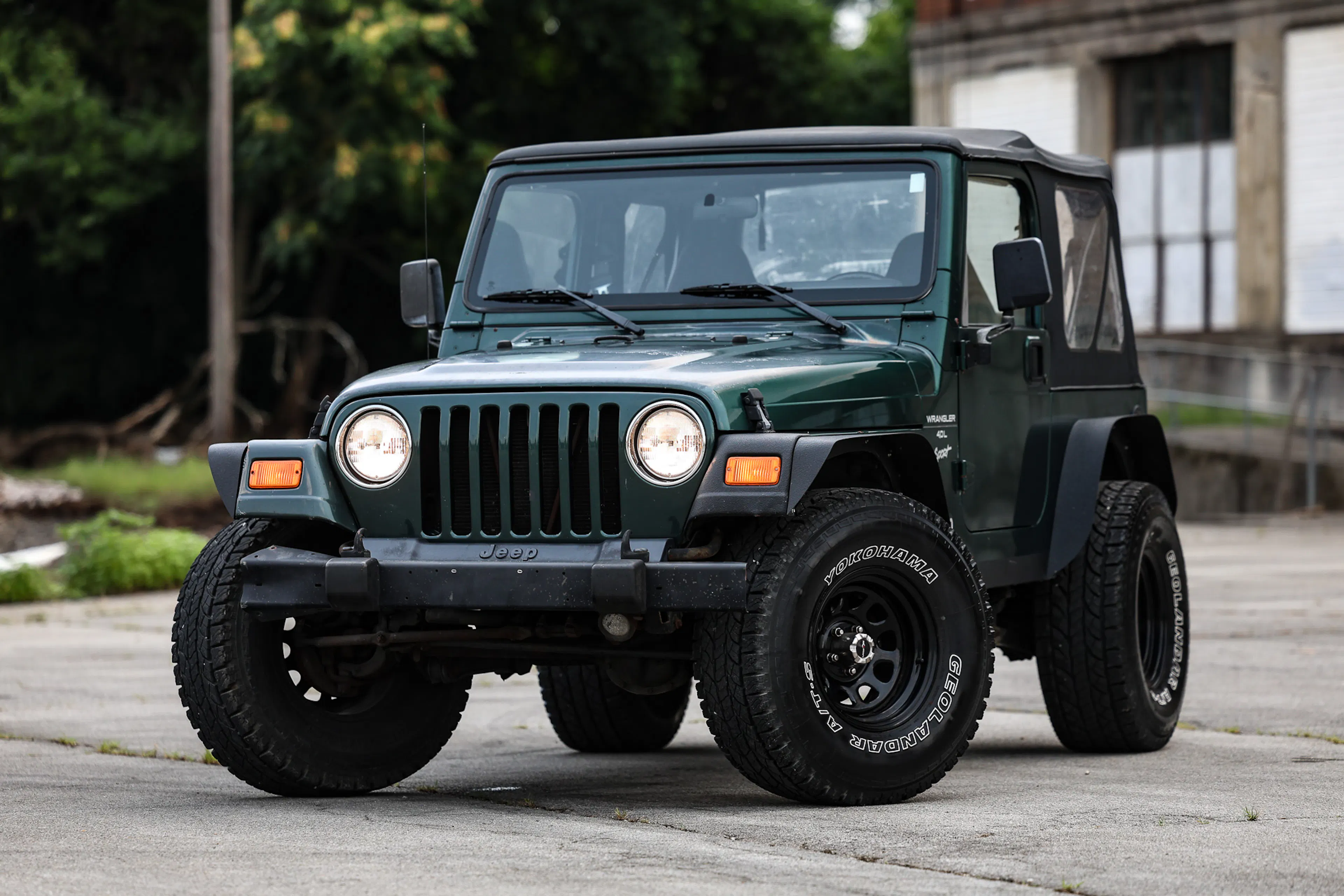 1999 Jeep Wrangler Sport driver front 3/4