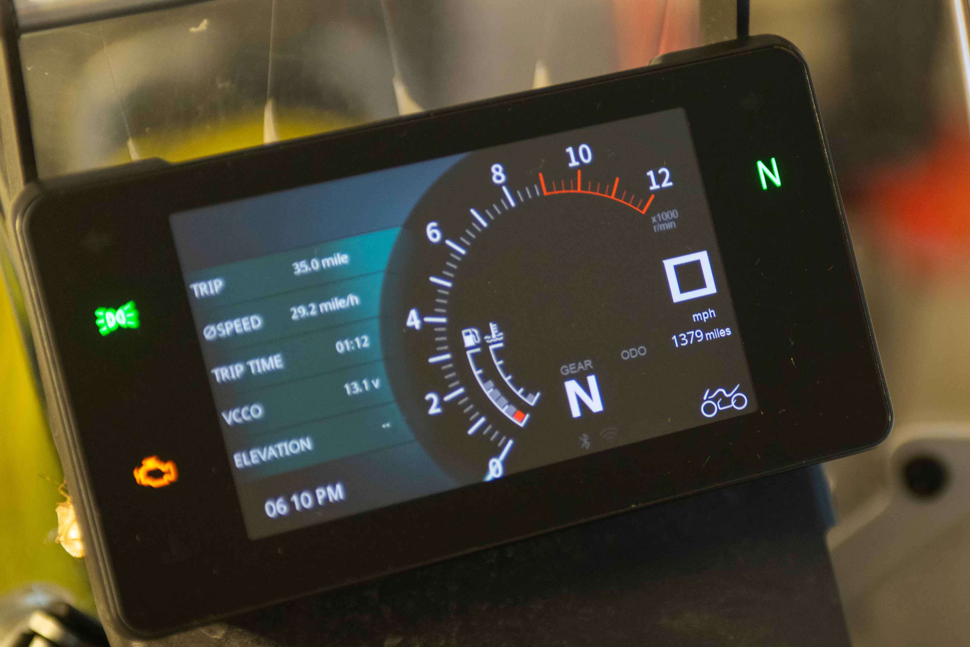 2024 Kove 450 Rally dash
