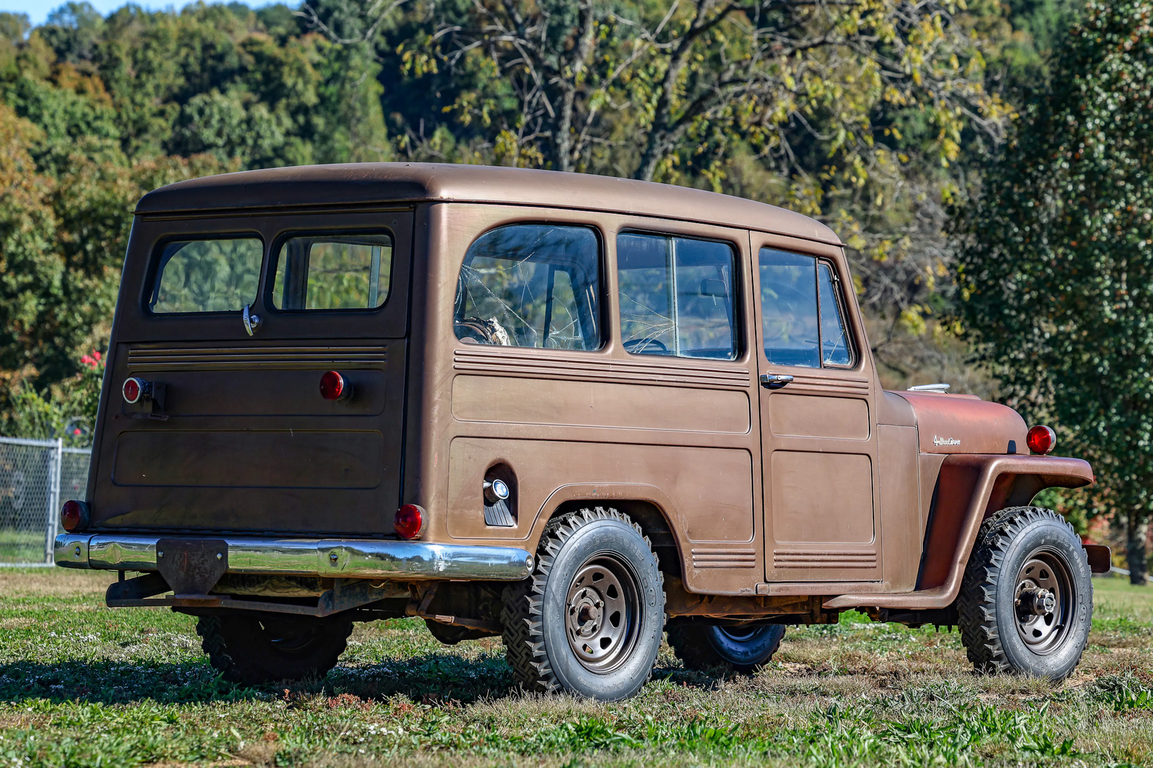 1951 Willys Wagon passenger rear 3/4