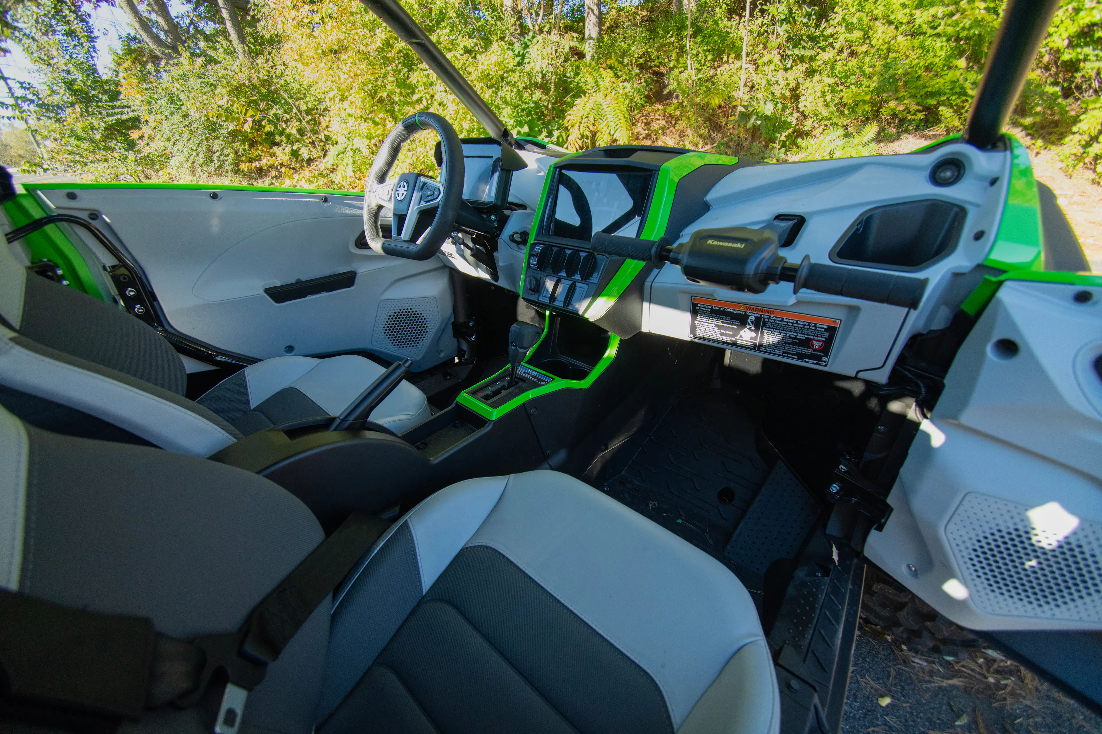 2026 Kawasaki Teryx5 H2 Deluxe passenger interior front