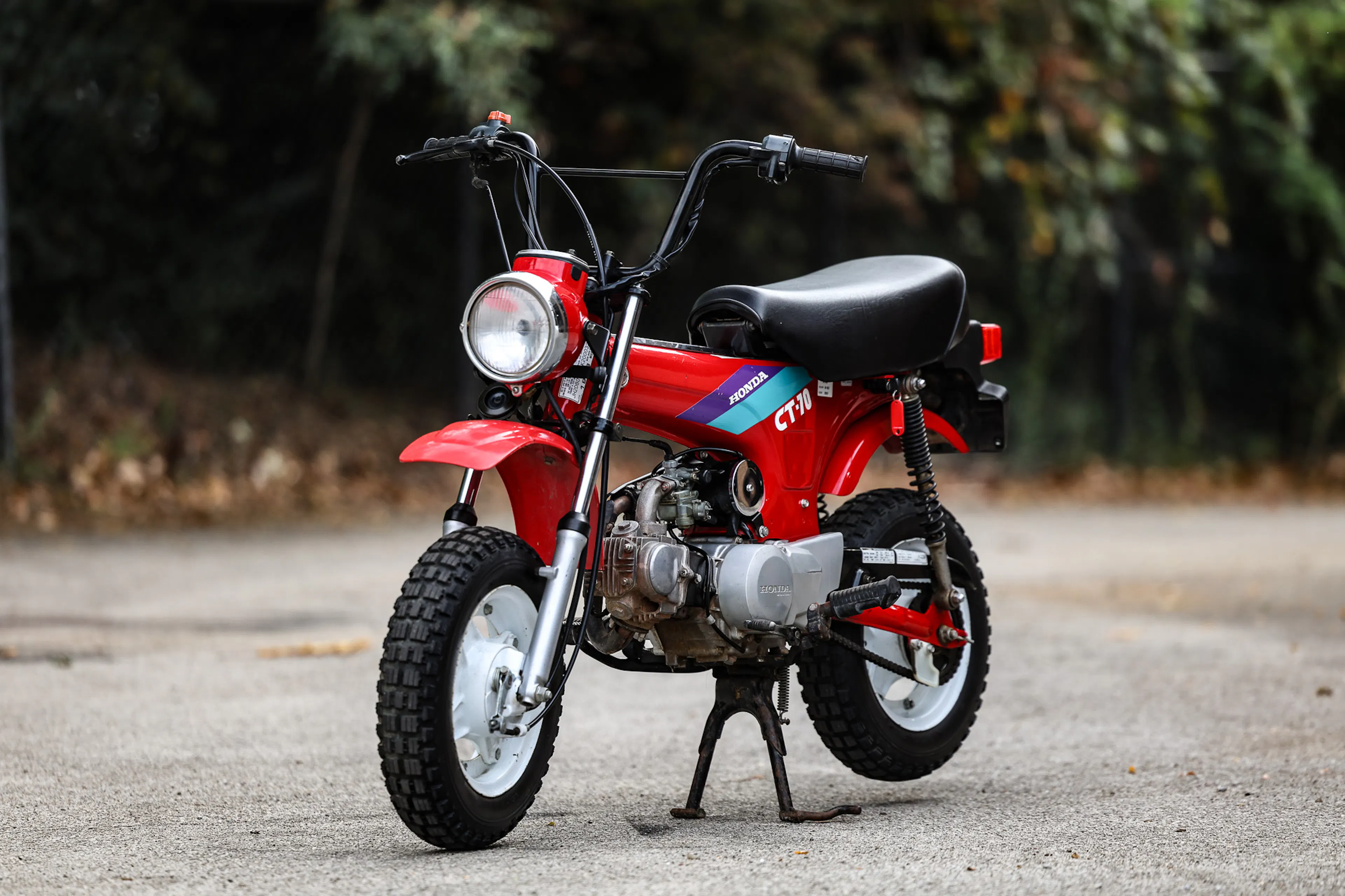 1993 Honda CT70 Mini Trail left front 3/4