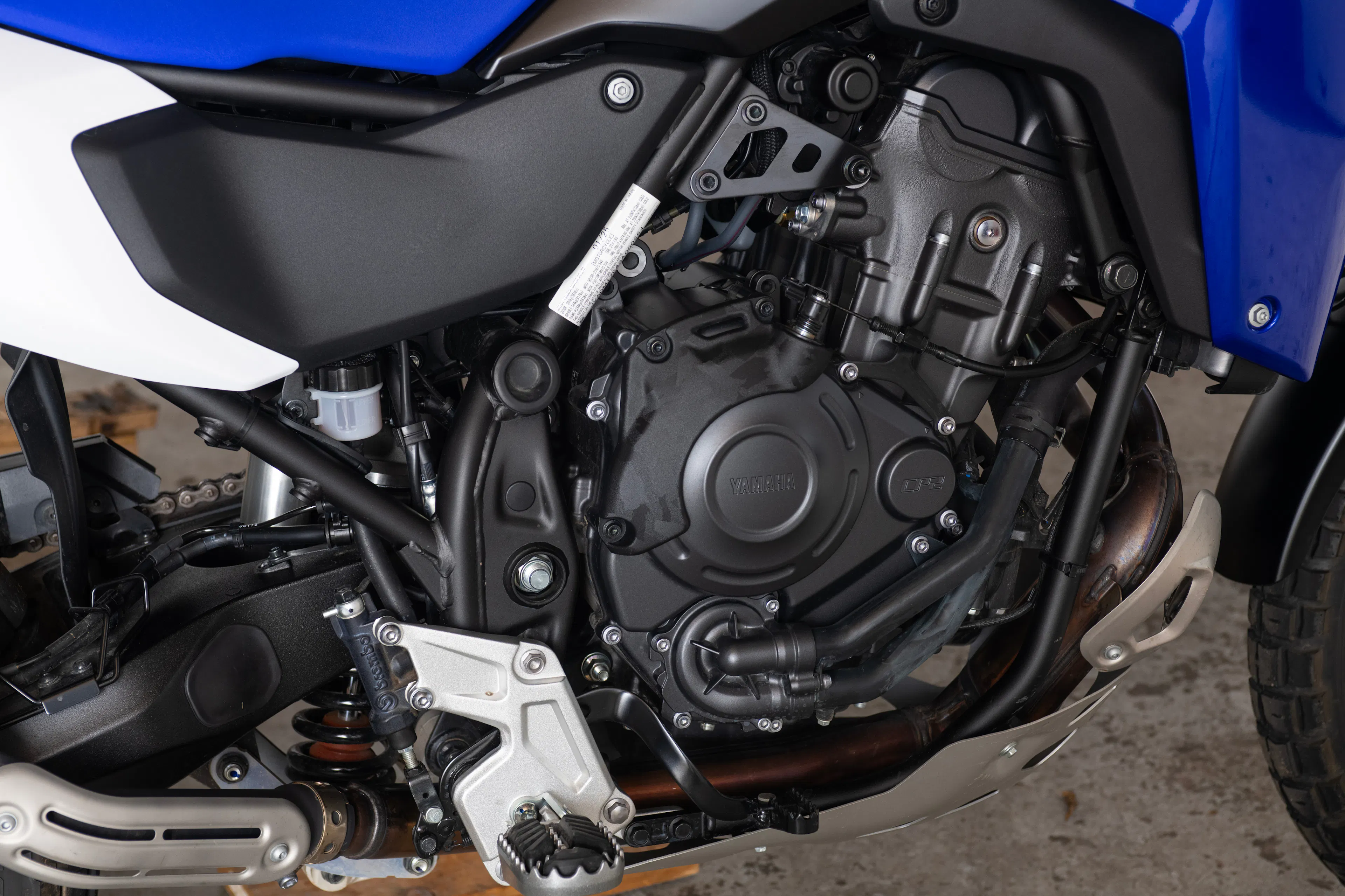 2025 Yamaha Tenere 700 right side engine