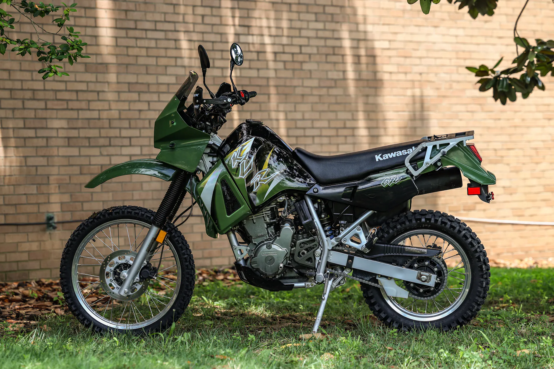 2003 Kawasaki KLR 650 right side angle