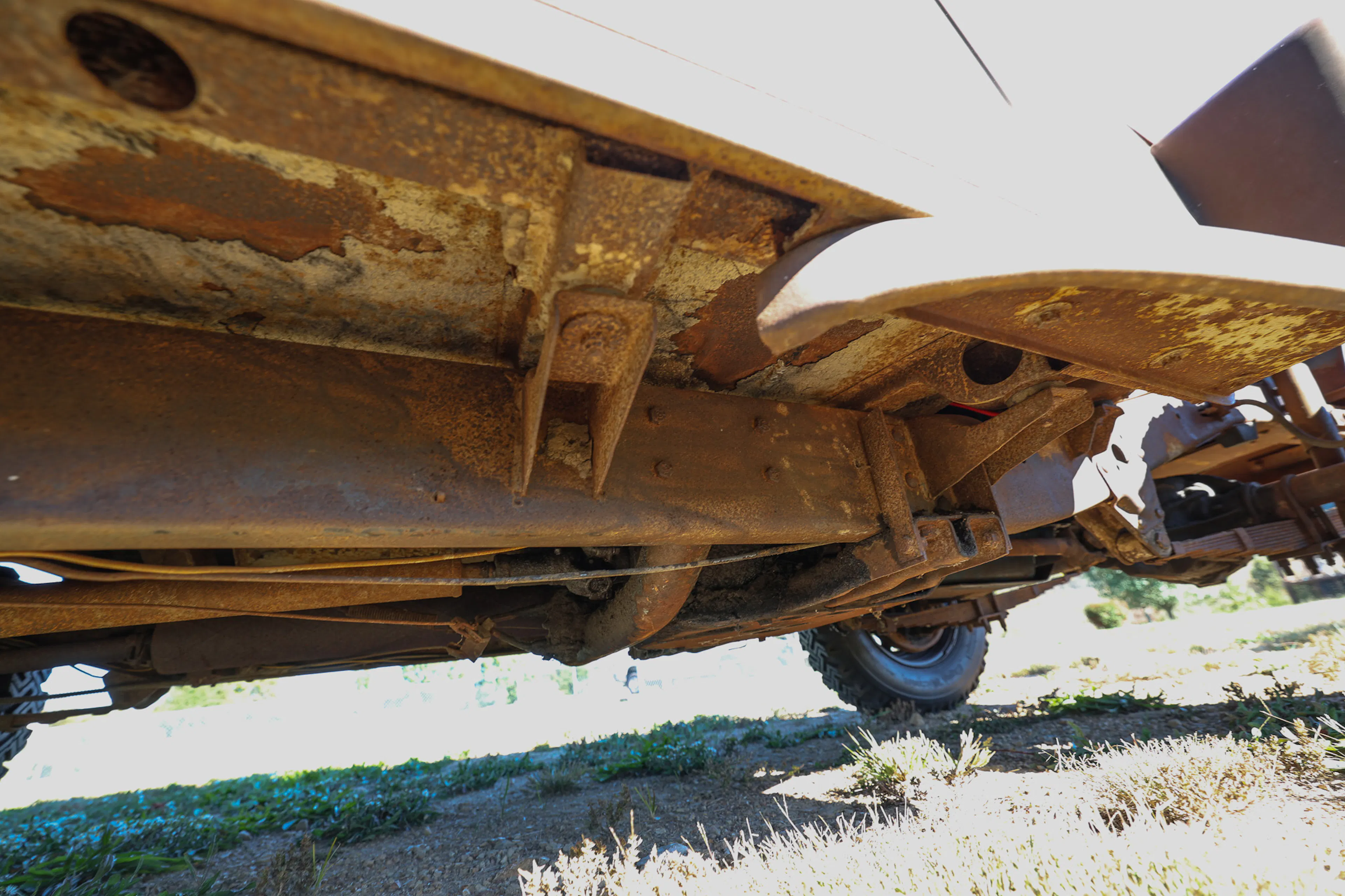1951 Willys Wagon passenger frame rail 2