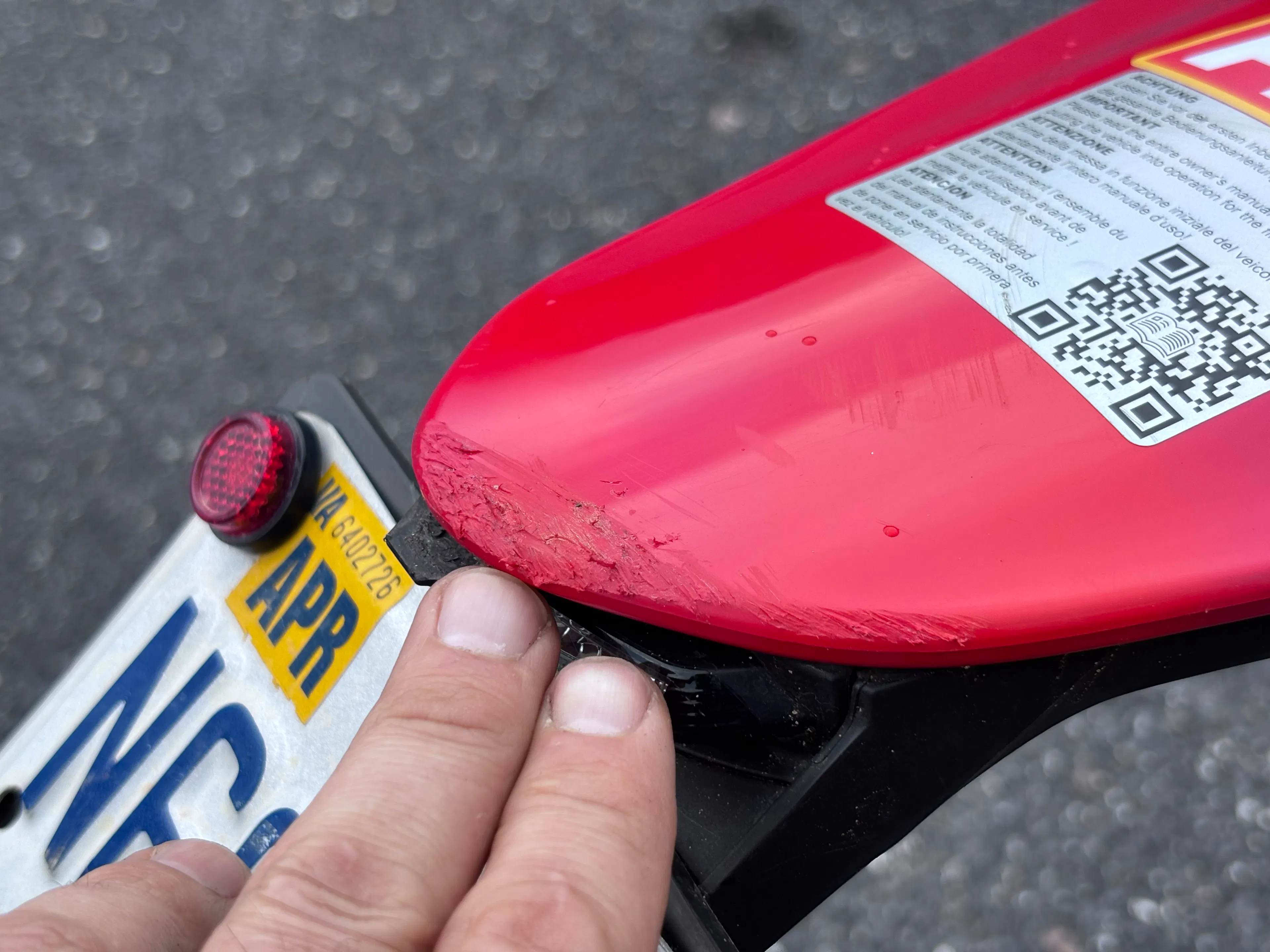 2024 Gas Gas EW500F fender scrape