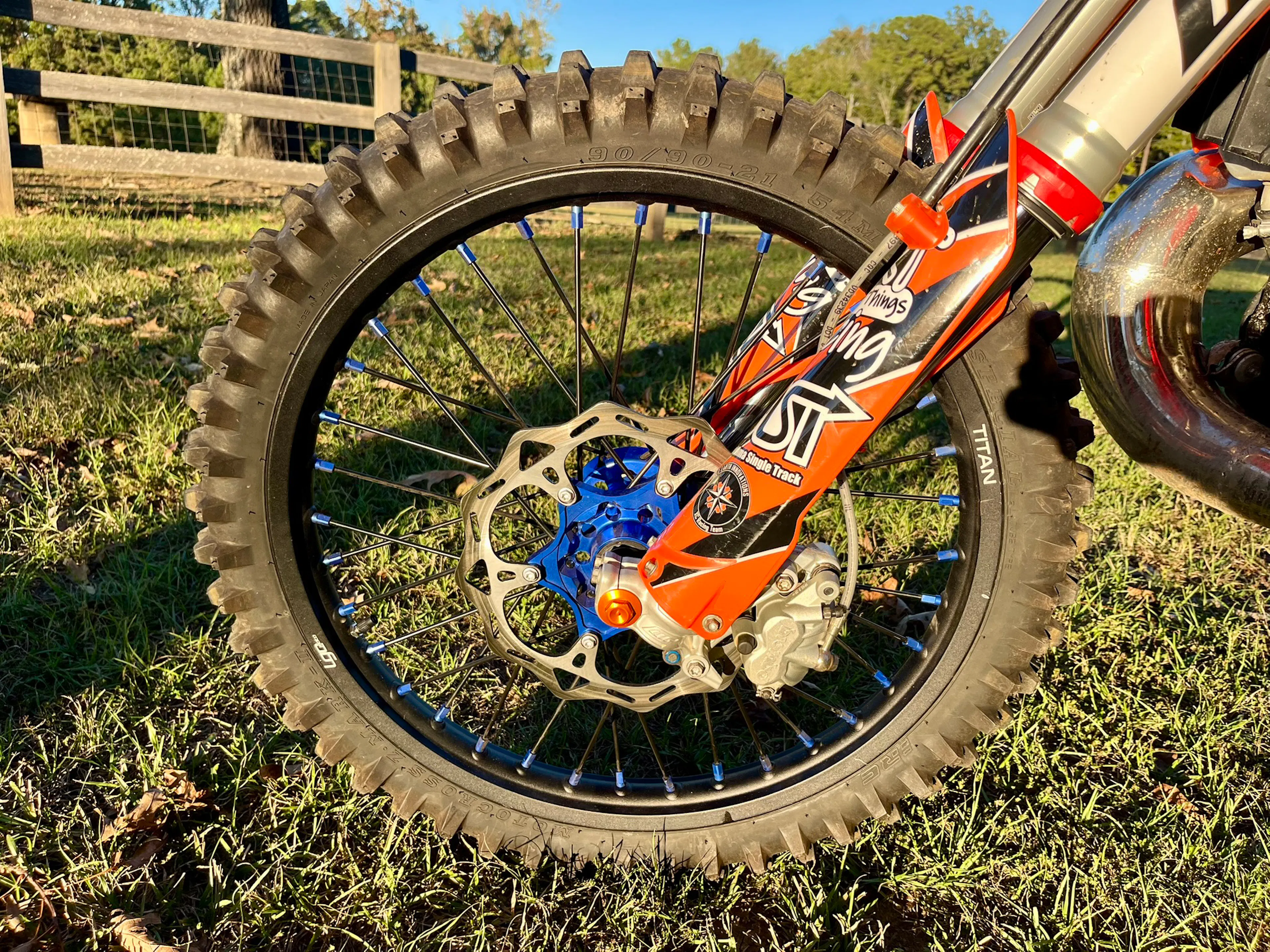 2020 KTM 300 XC TPI new front wheel left side