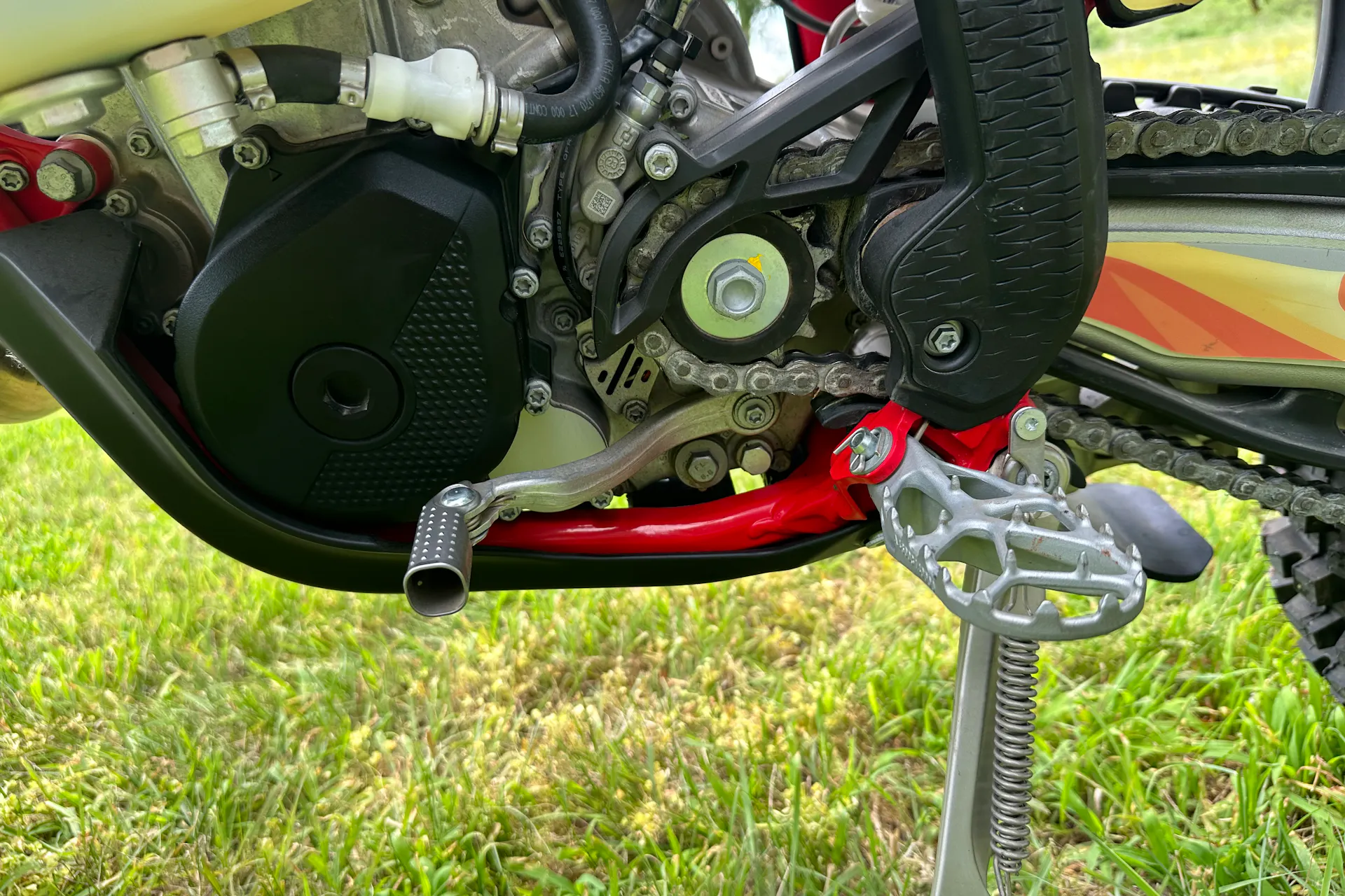 2024 Gas Gas ES500F Off-Piste Adventures left side engine