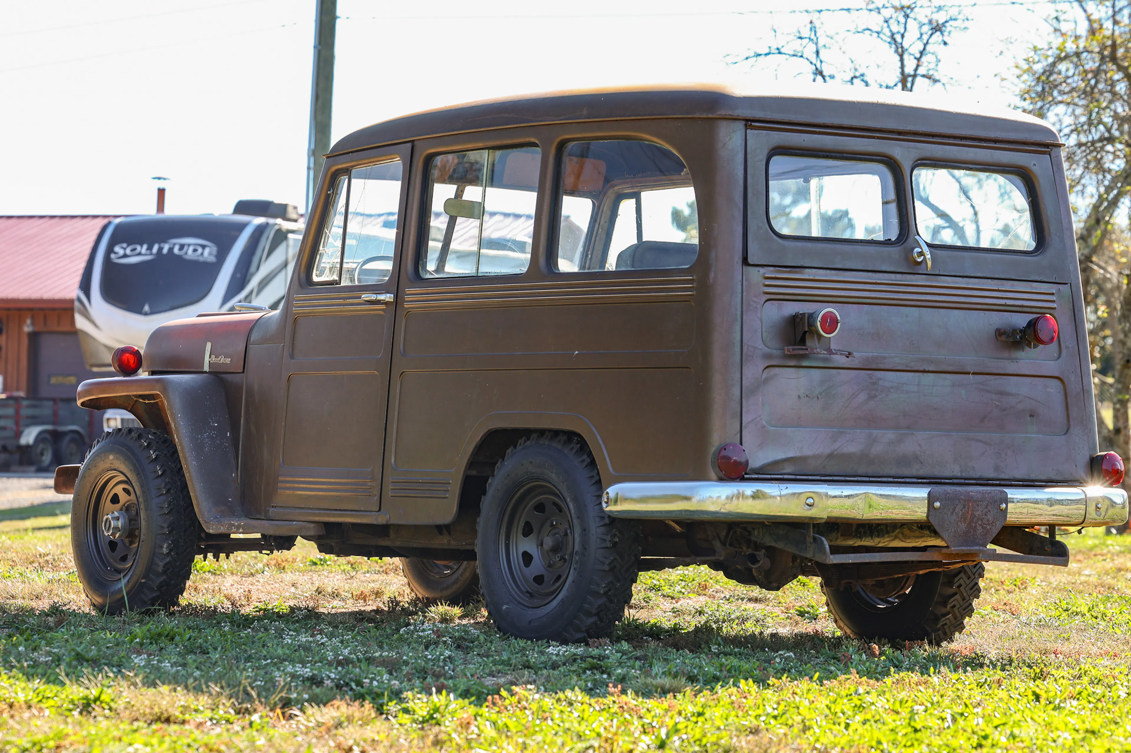 1951 Willys Wagon driver rear 3/4