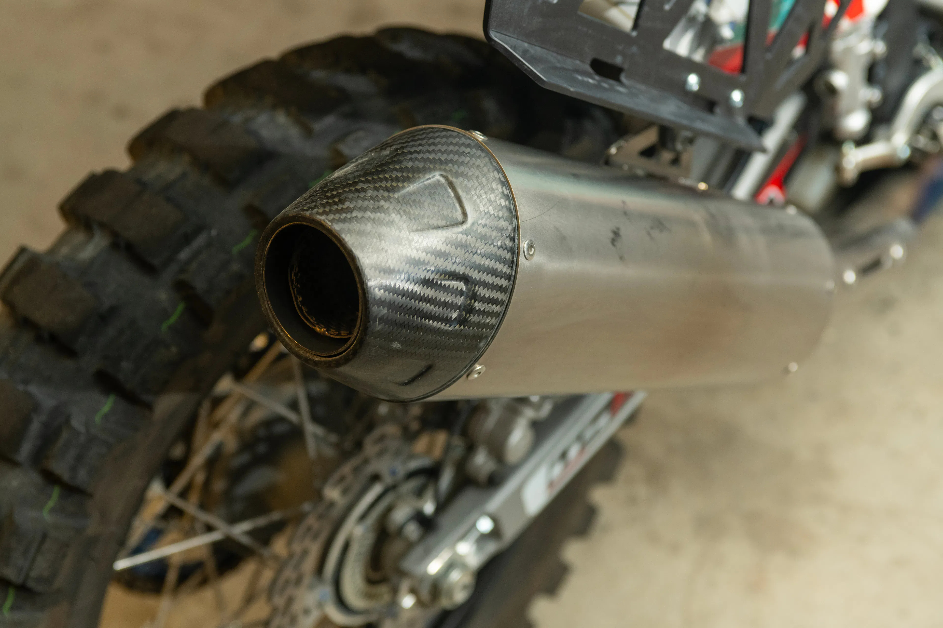 2024 Kove 450 Rally exhaust tip