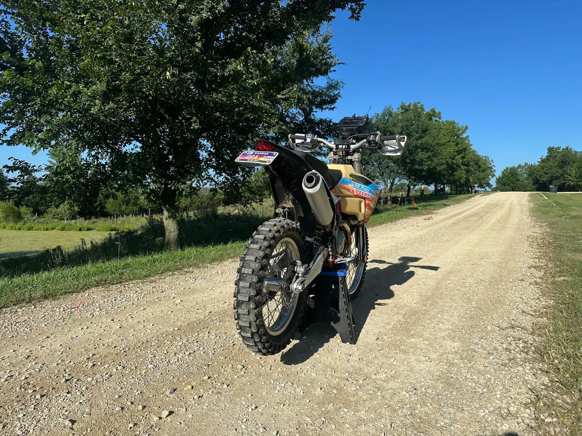 2024 GasGas ES500F right rear 3/4