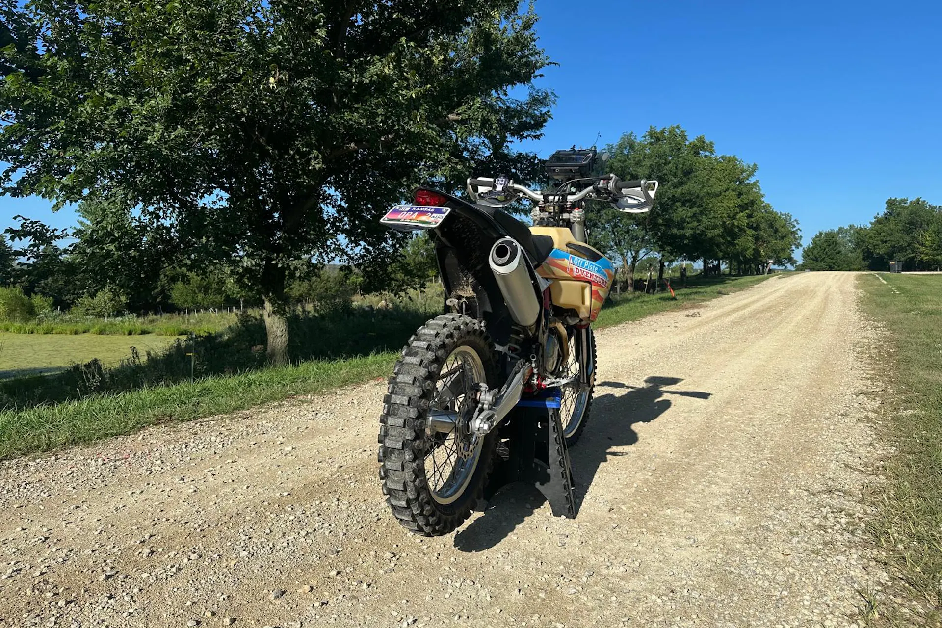 2024 GasGas ES500F right rear 3/4