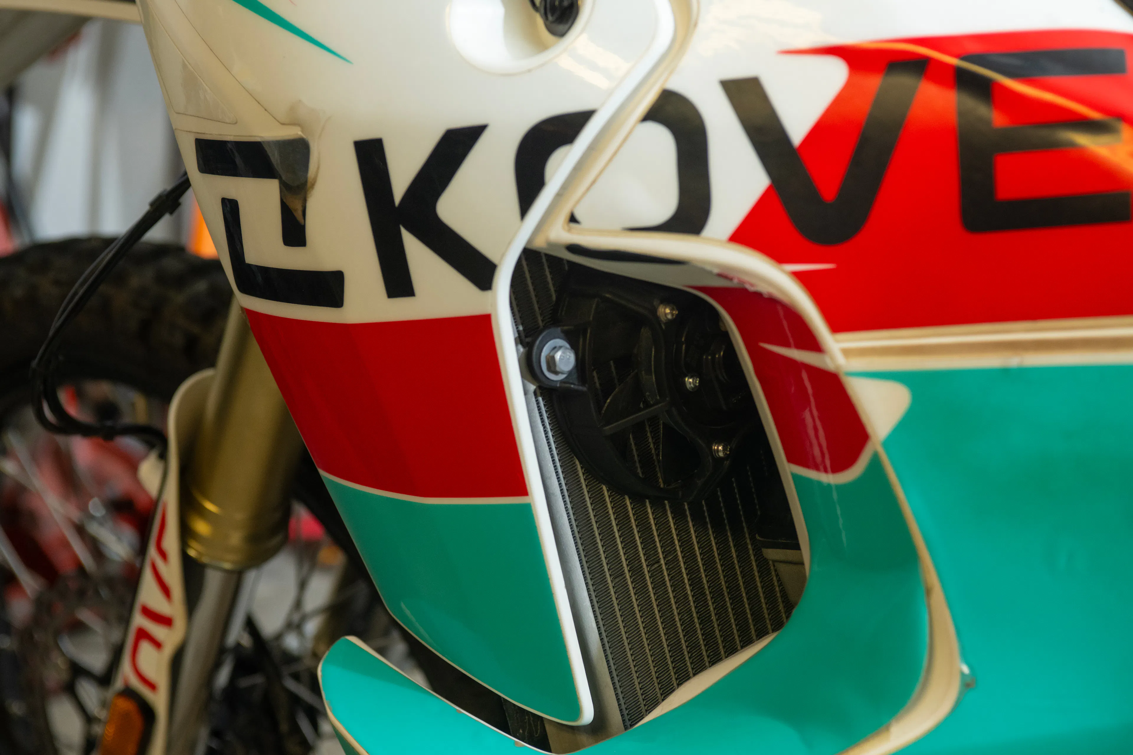 2024 Kove 450 Rally left rad fan