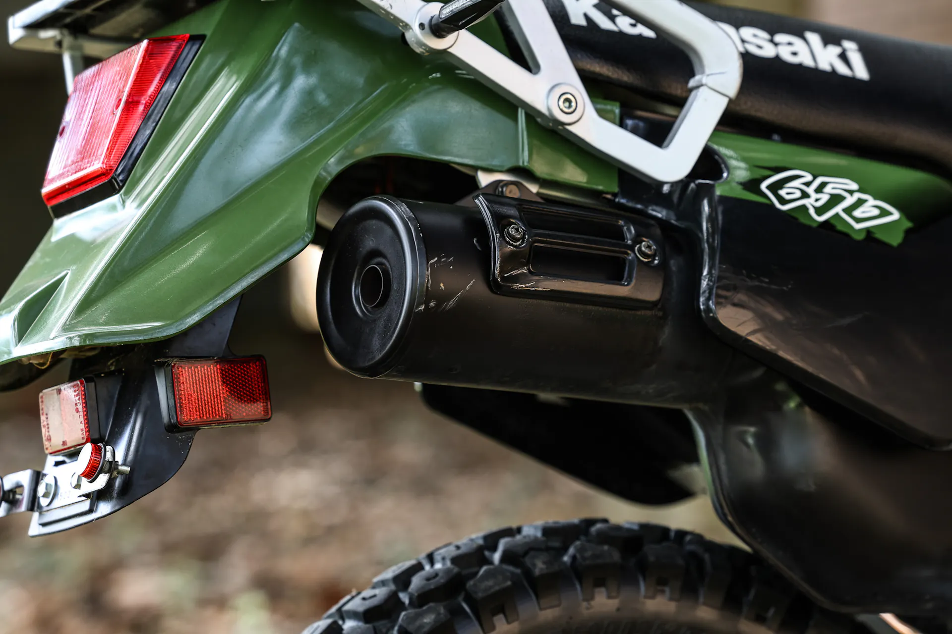 2003 Kawasaki KLR 650 muffler