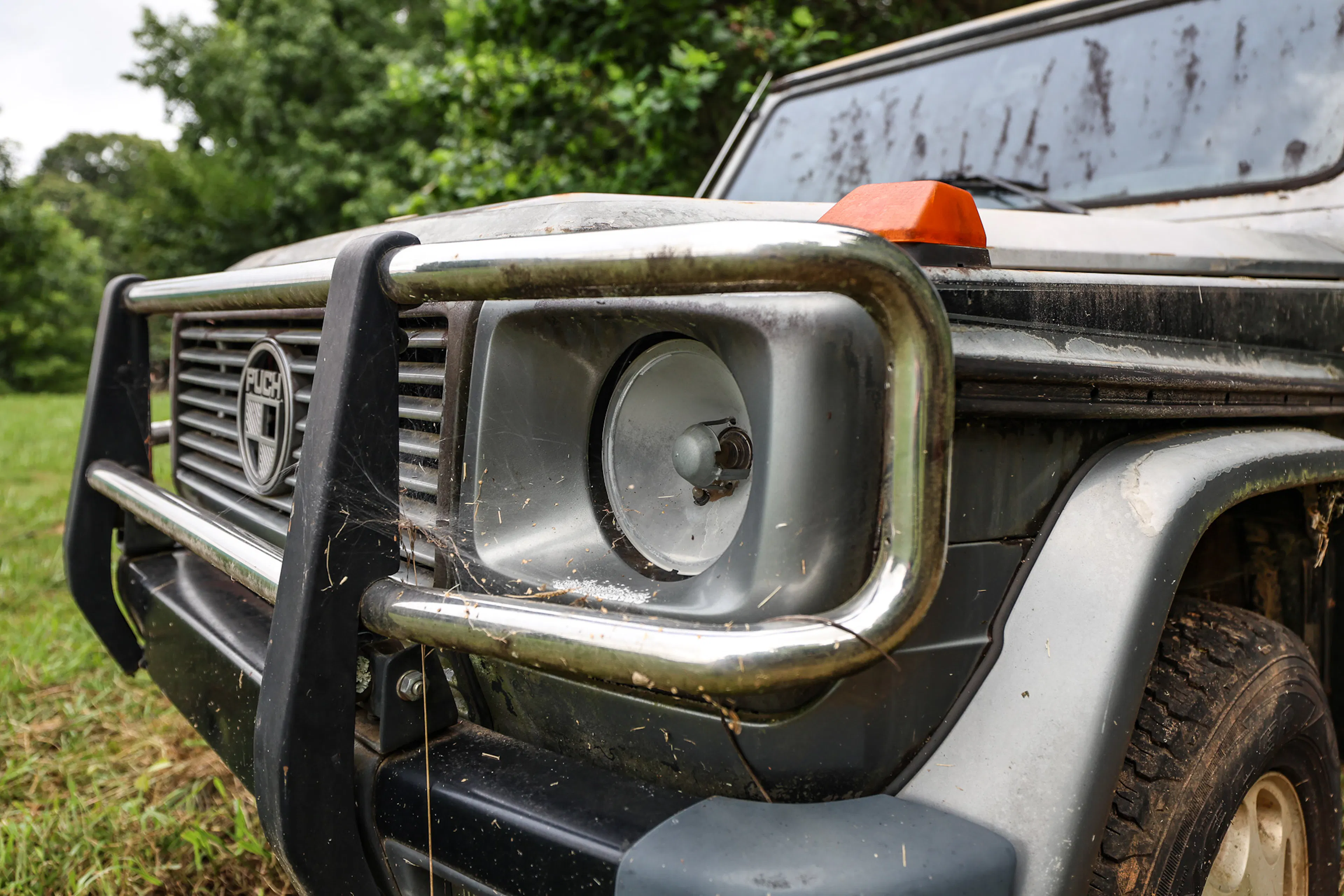 1980 Steyr-Puch G300 driver headlight