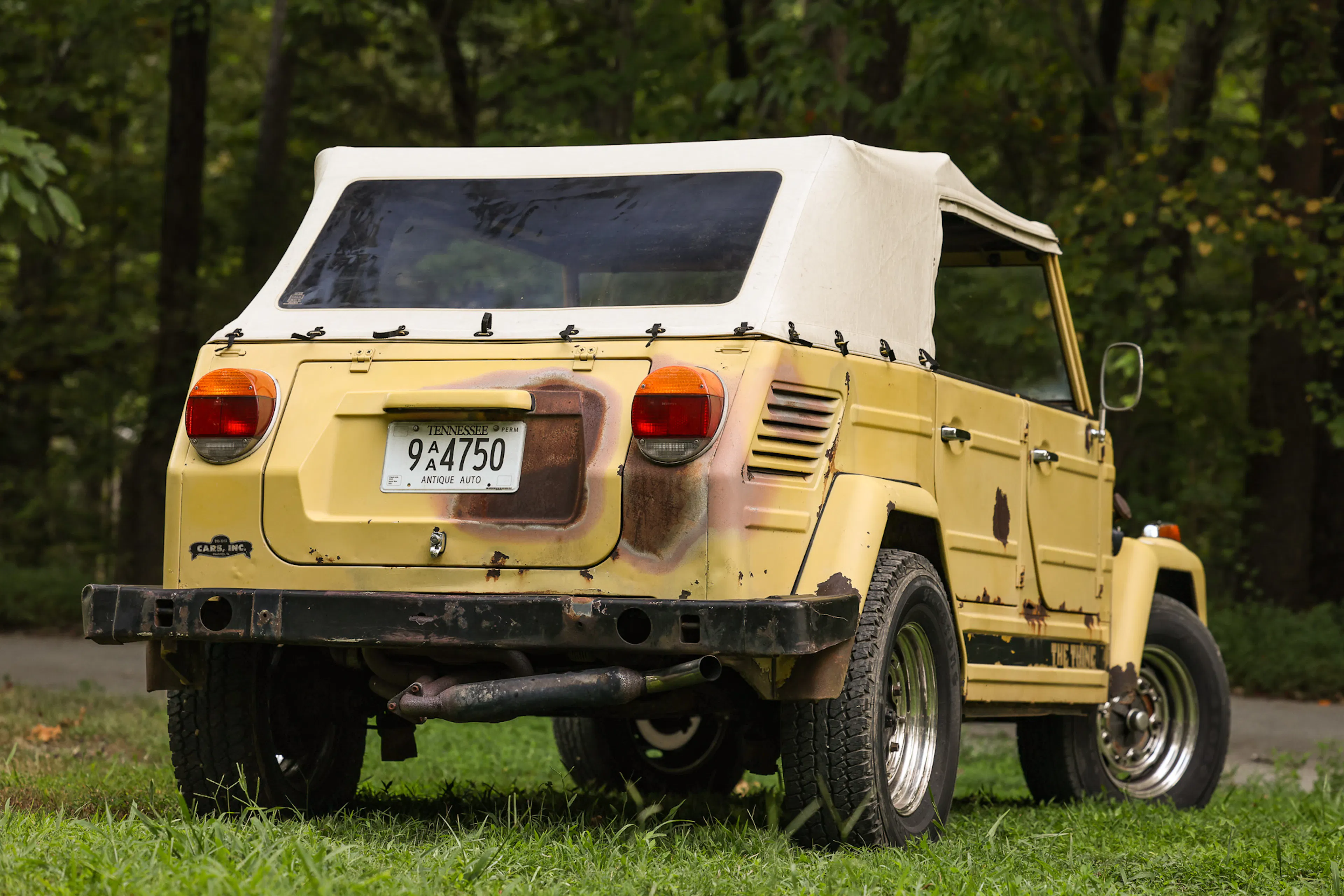 1973 Volkswagen Thing passenger rear 3/4 steep