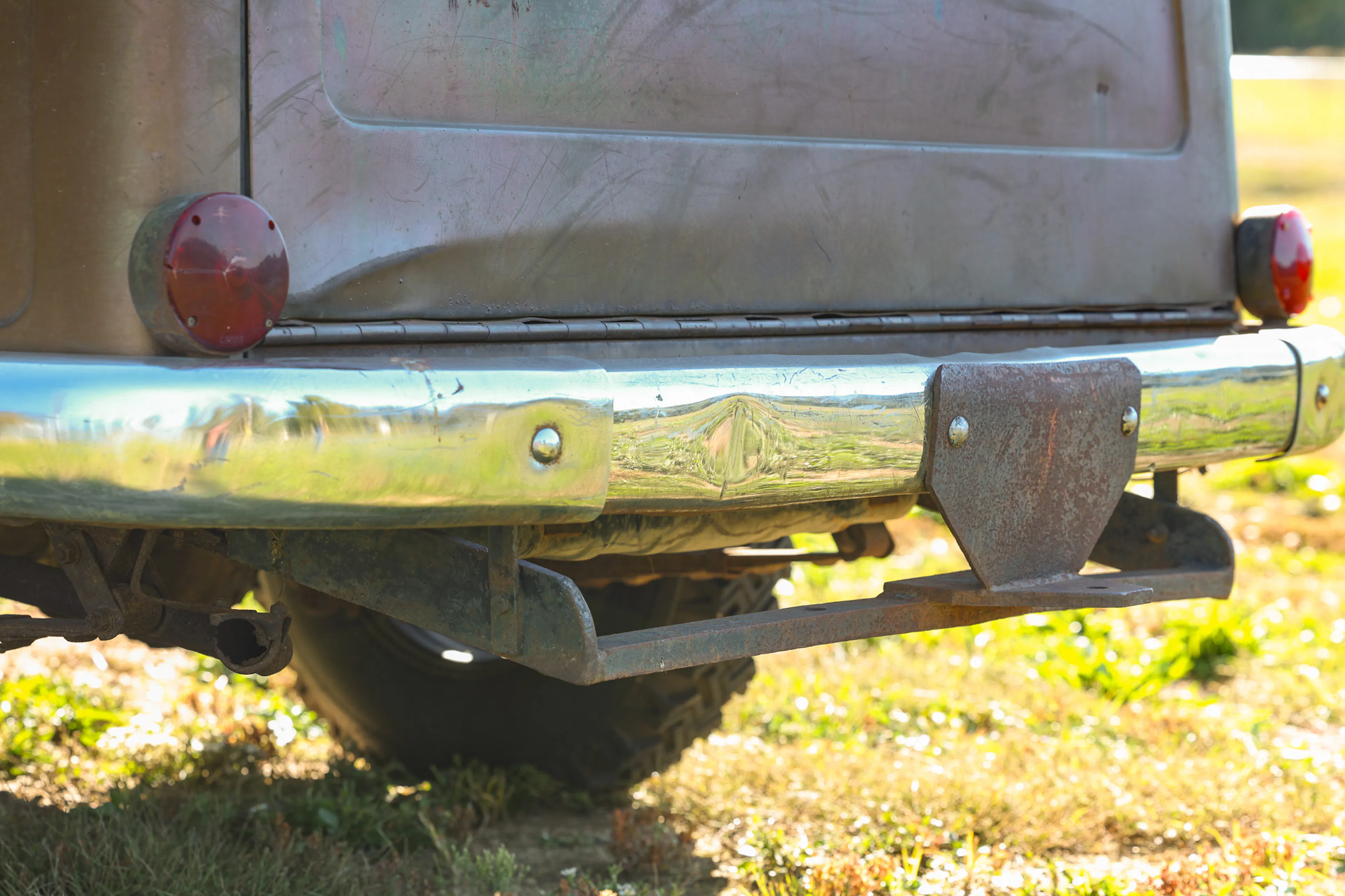 1951 Willys Wagon rear bumper close