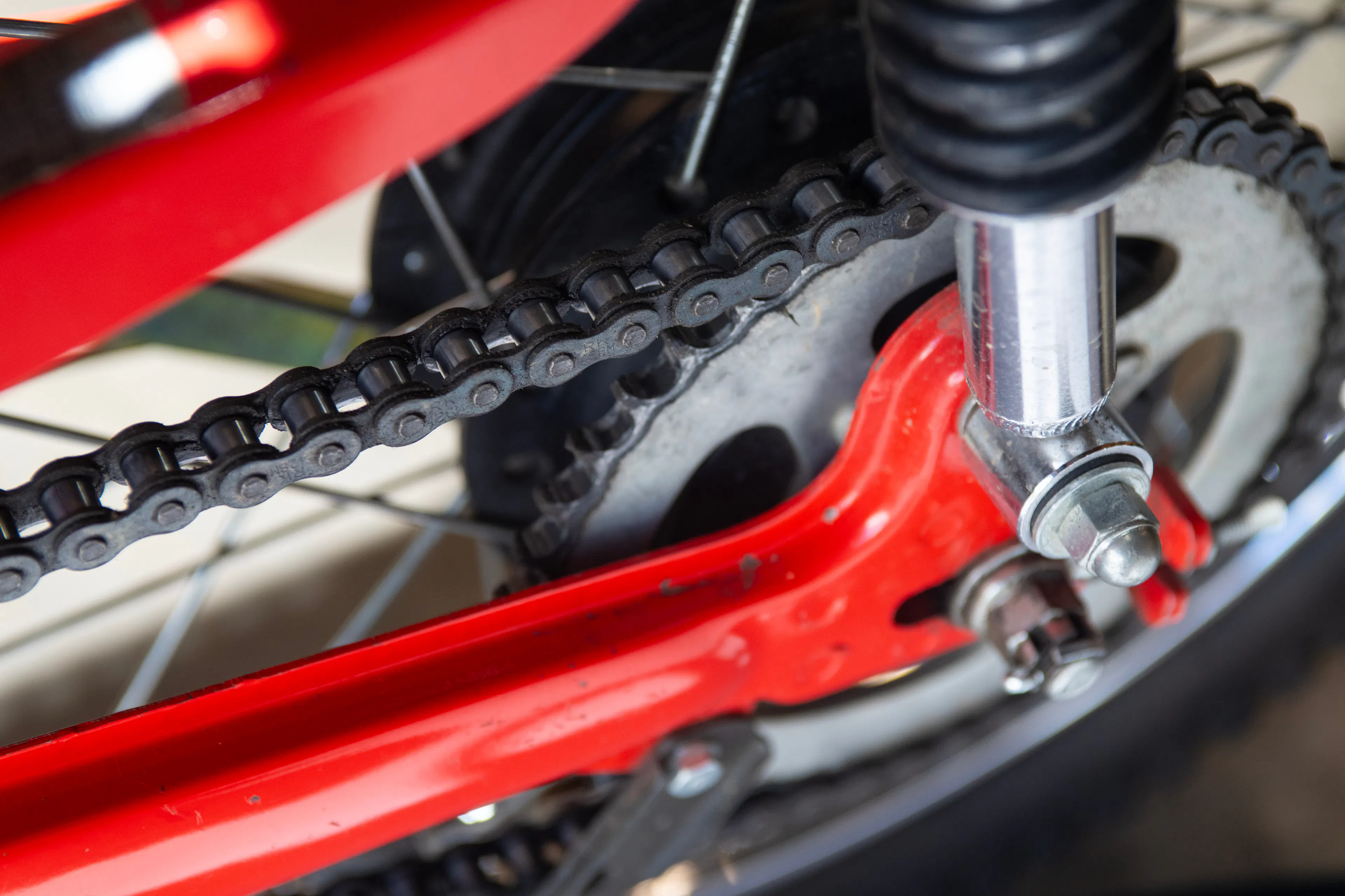 1981 Honda Trail 110 chain close