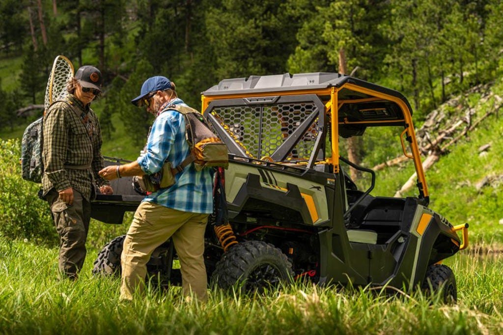 2025 arctic cat prowler being used for fly fishing.