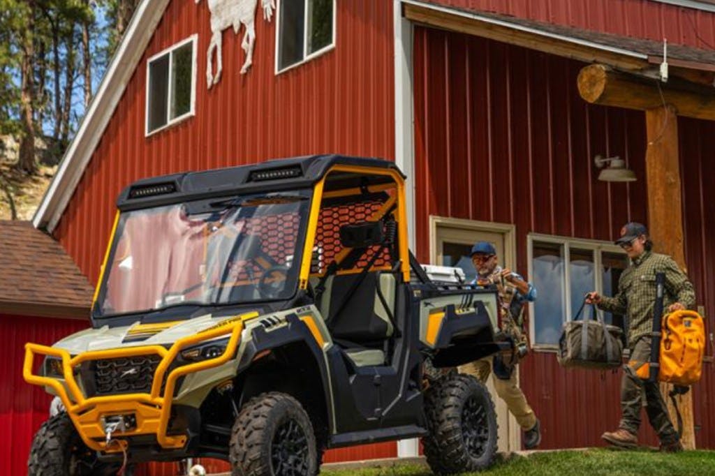 2025 arctic cat prowler being loaded up to go fishing.