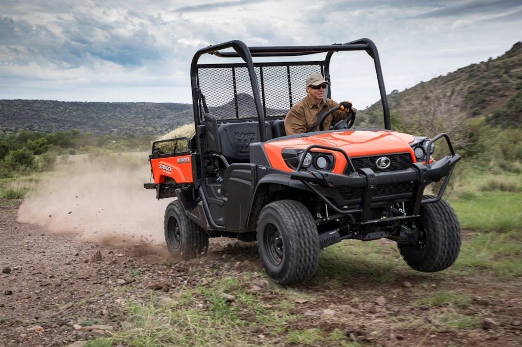 2025 Kubota Sidekick hauling hay and ass.