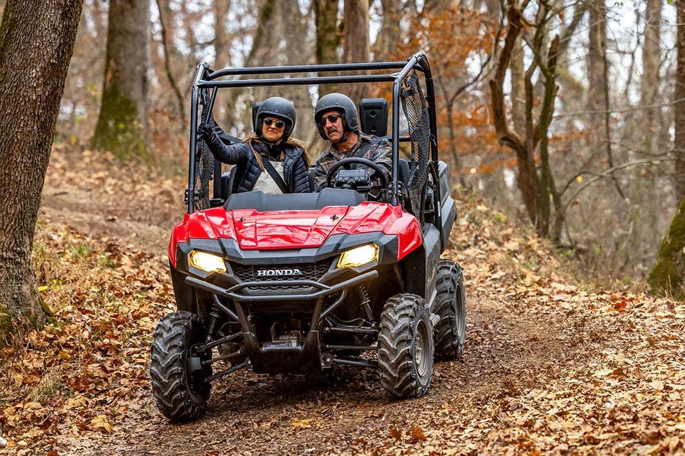 2025 Honda Pioneer 700 leaving the scene of a crime.