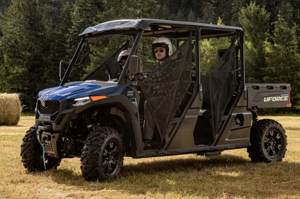 2025 CFMoto UForce 800 XL sitting in a field. 