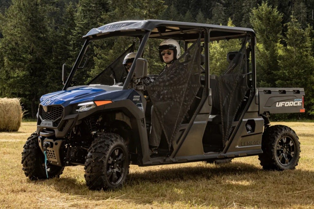 2025 CFMoto UForce 800 XL sitting in a field.