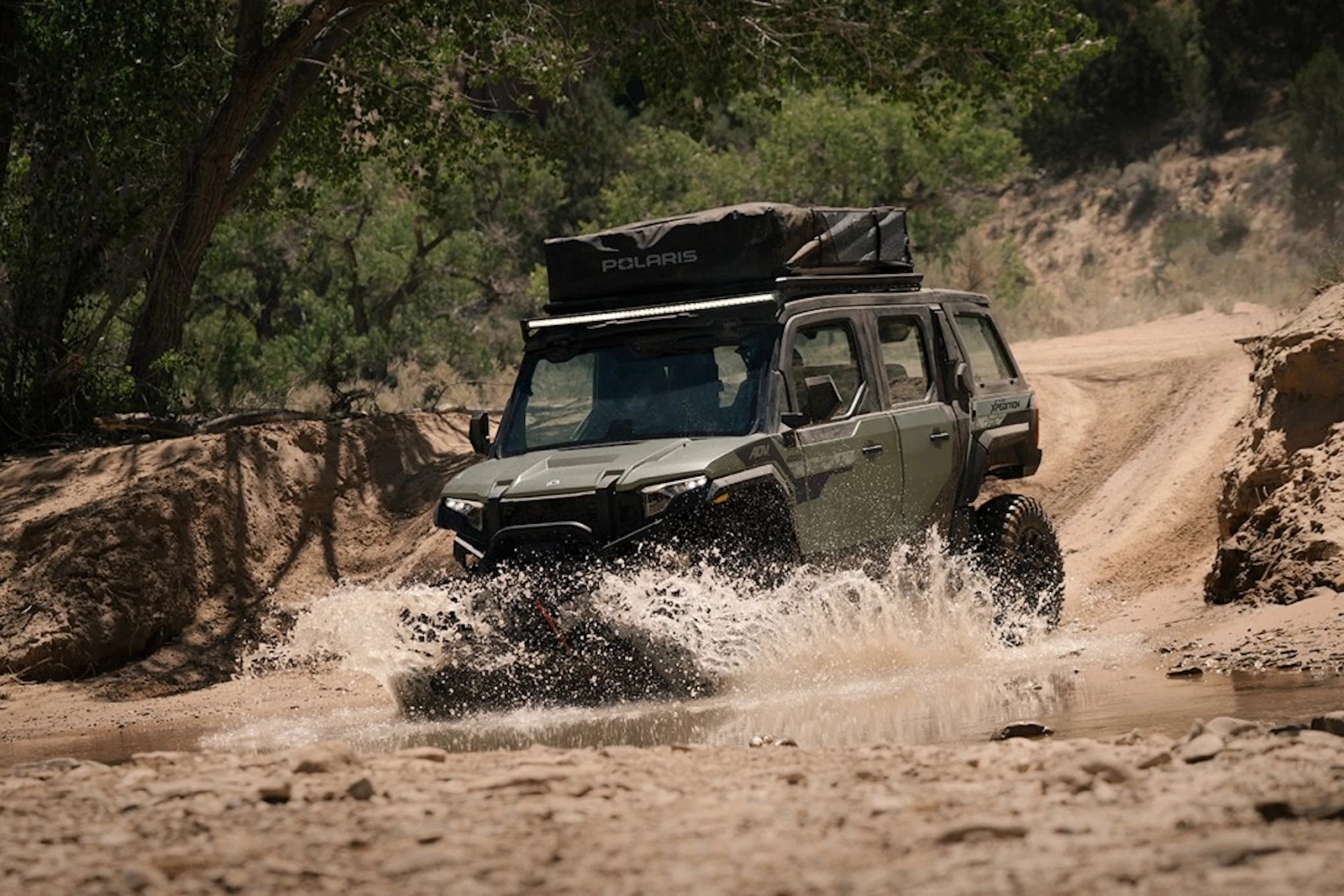 2025 Polaris Xpedition ADV5 water crossing