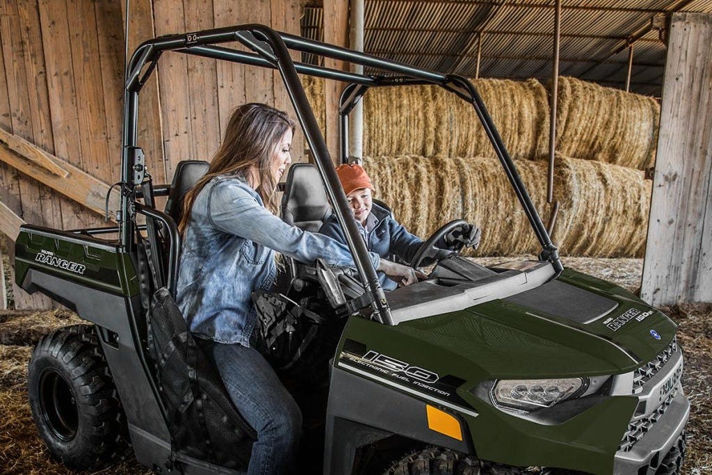 2024 polaris ranger 150 efi and some hay