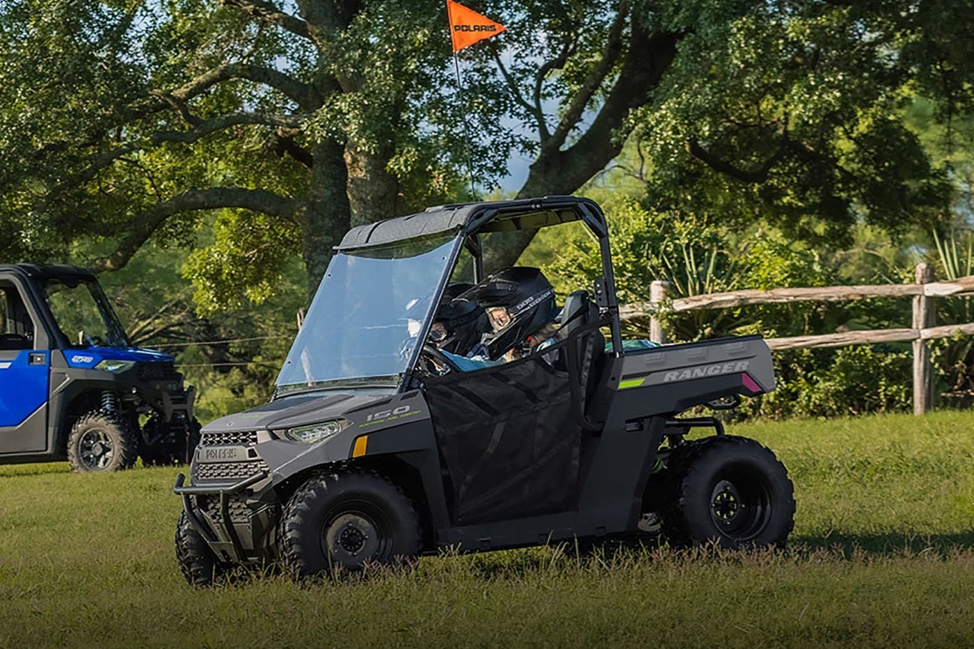 2024 polaris ranger 150 efi tearing up the lawn
