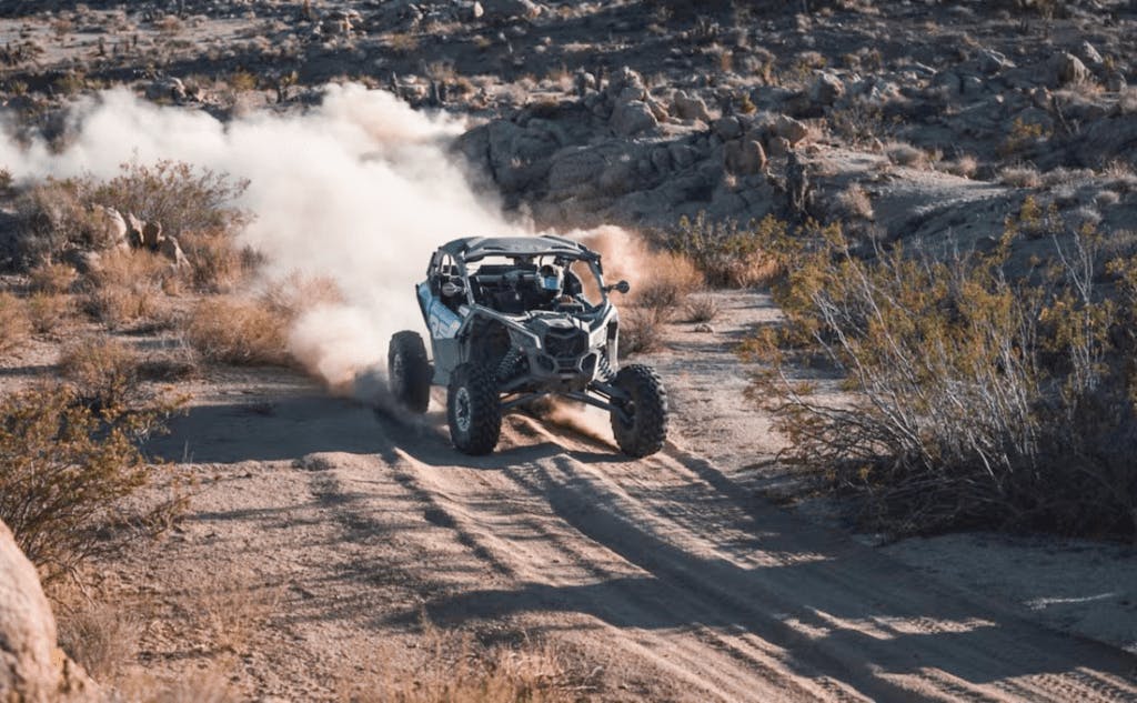 2025 Can-Am Maverick X3 dirt desert west front view